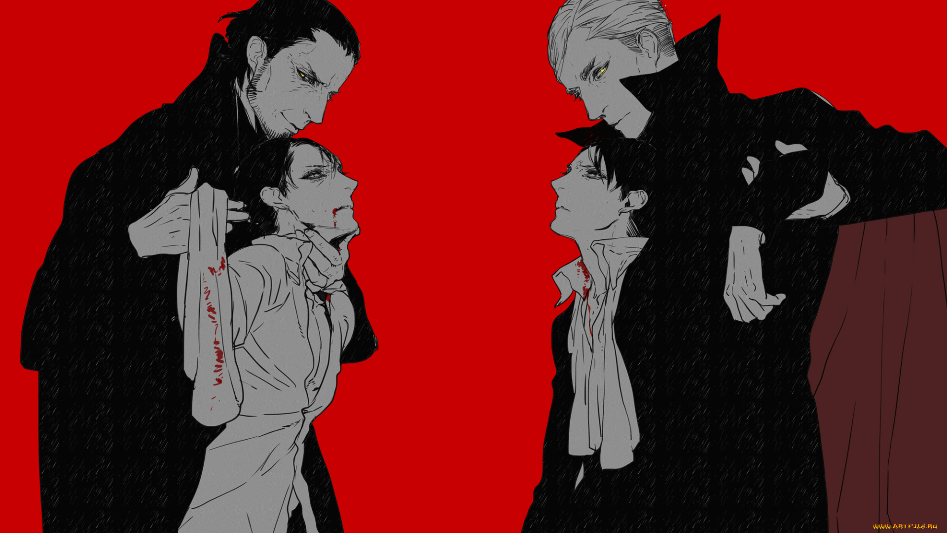 аниме, shingeki, no, kyojin, парни