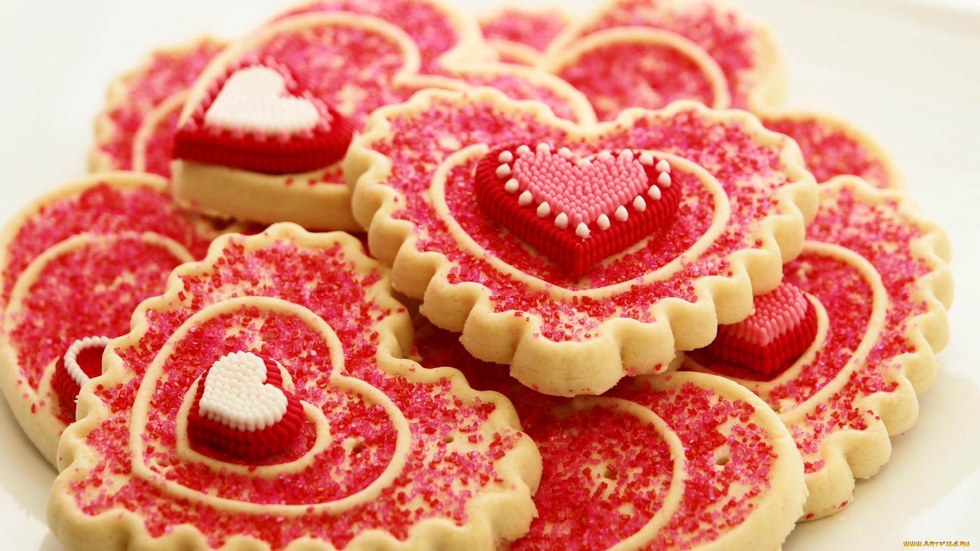 еда, пирожные, , кексы, , печенье, сердечки