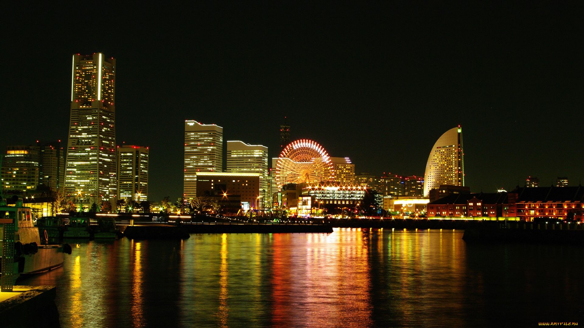 города, токио, , Япония, огни, дома