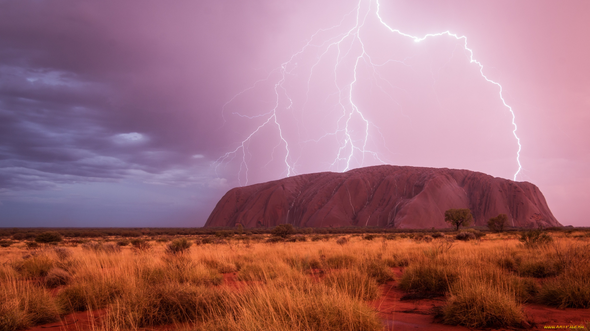 природа, молния, , гроза, гора, облака, тучи, молнии, небо