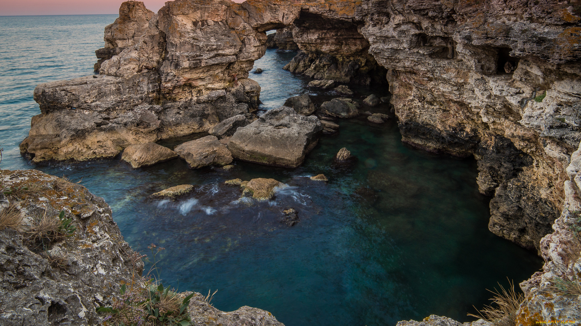 природа, побережье, море, берег