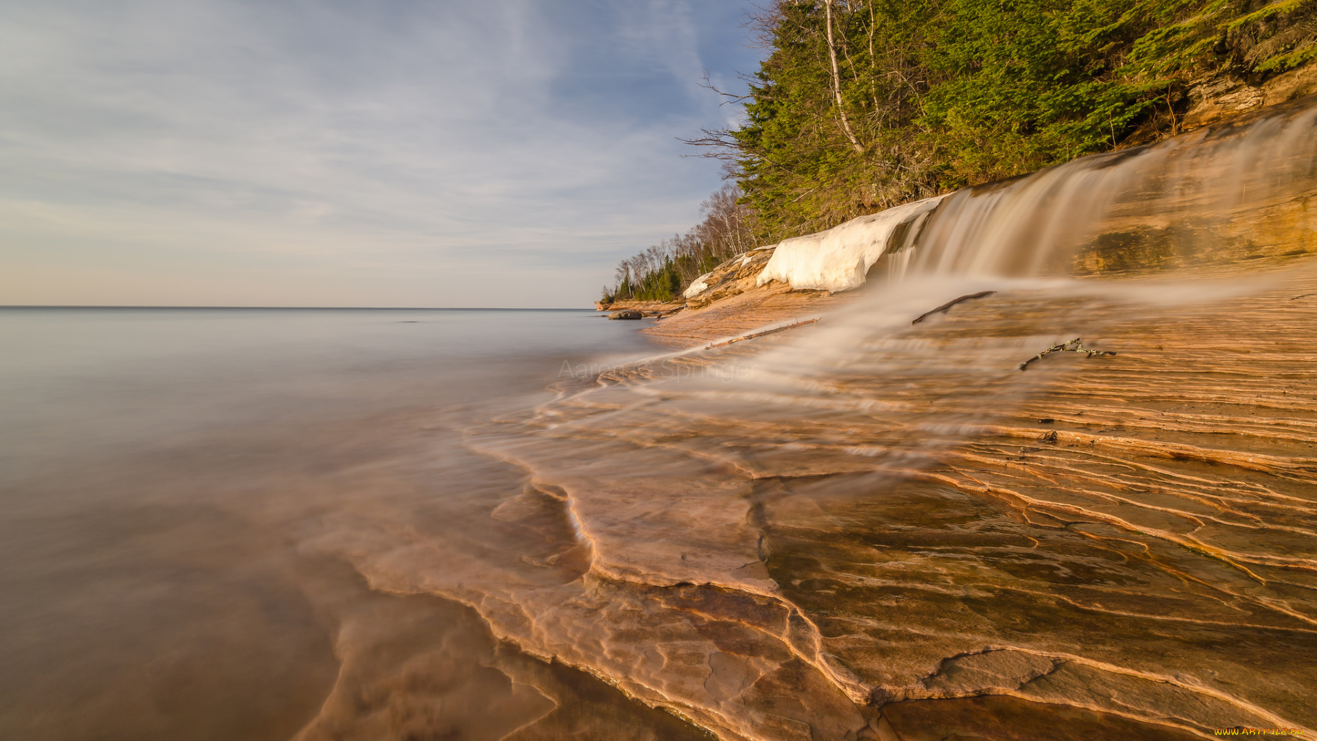 природа, побережье, море, берег