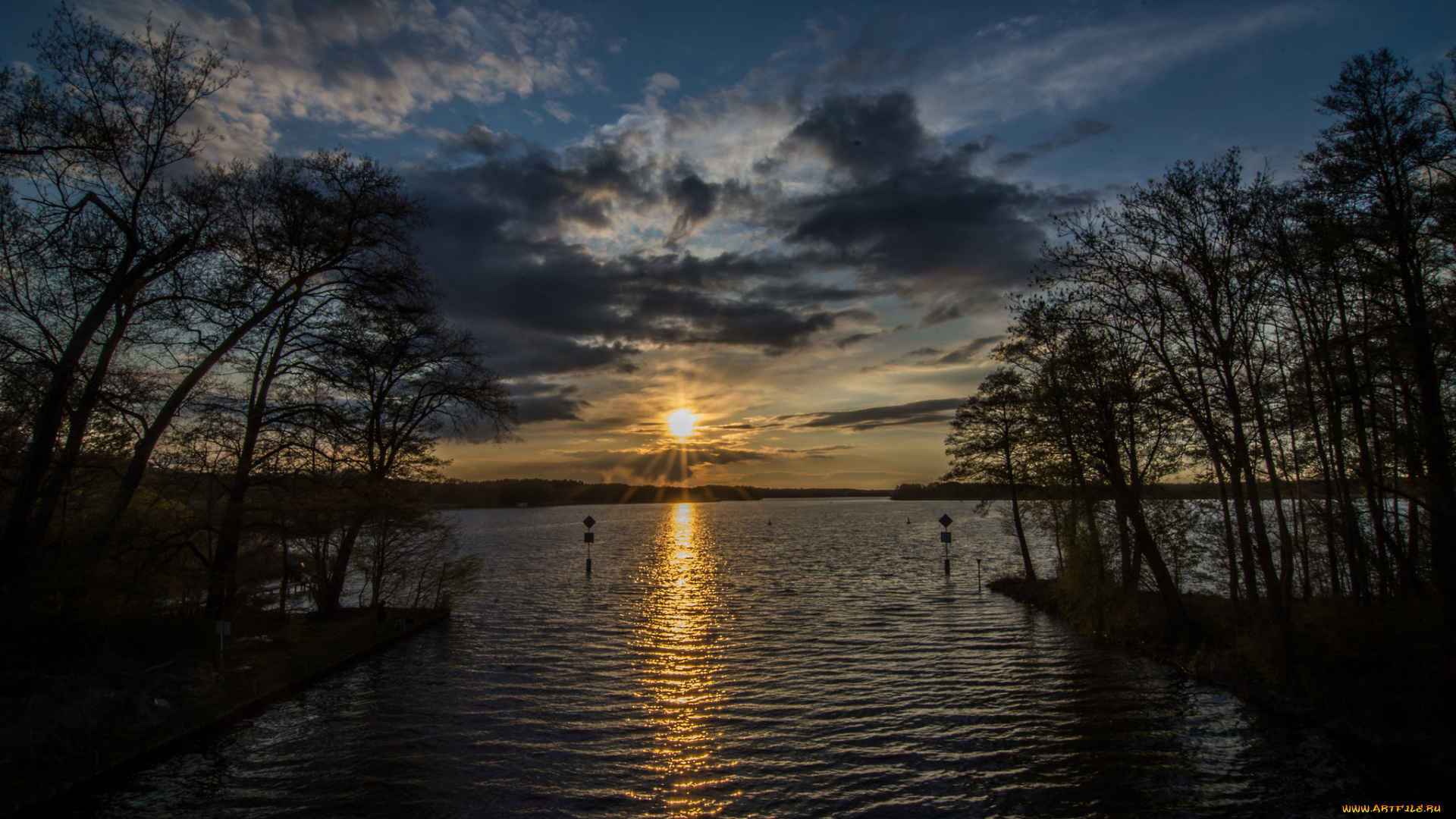 природа, реки, озера, река, лес