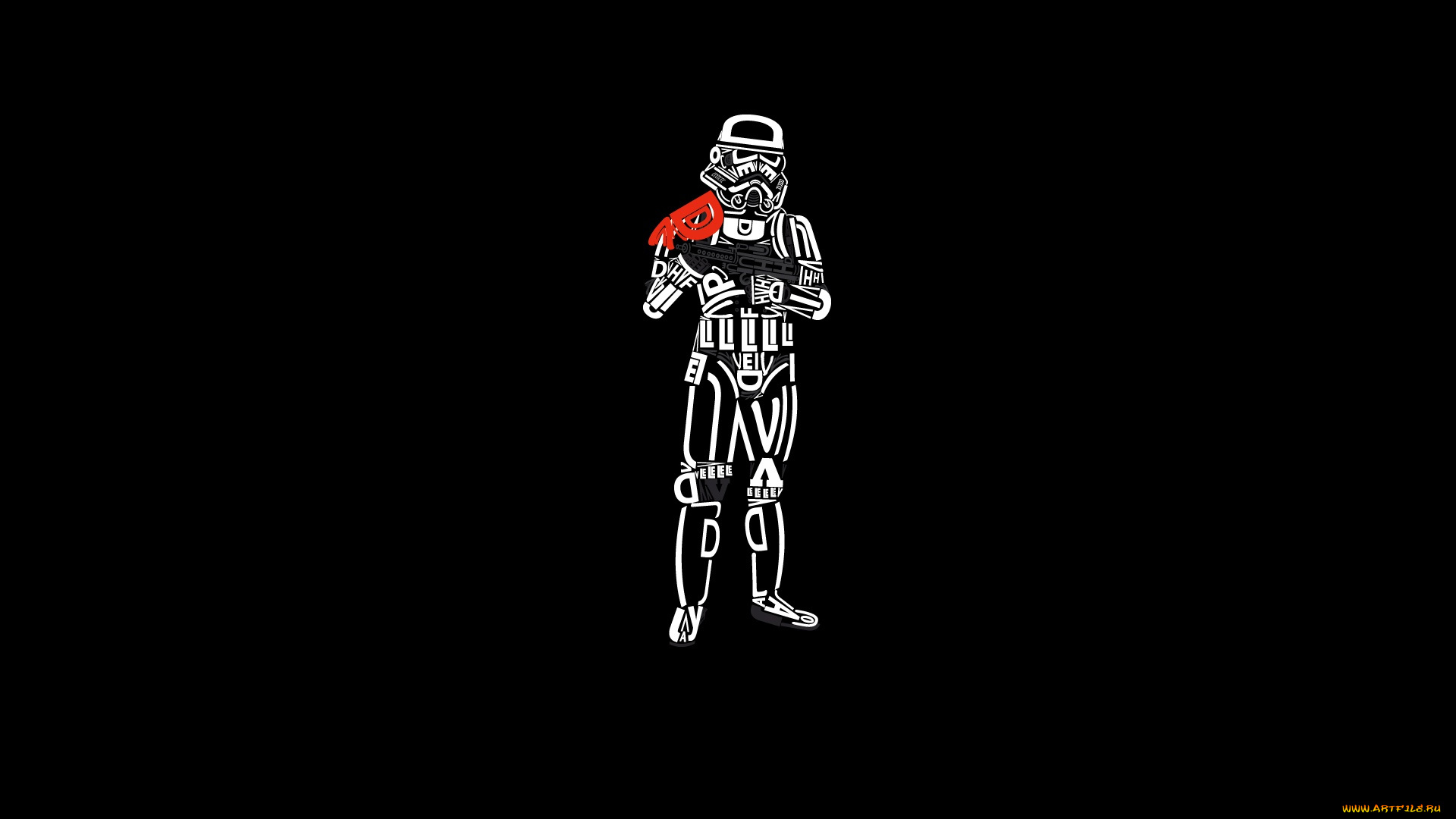 рисованное, минимализм, звездные, войны, stormtrooper, star, wars