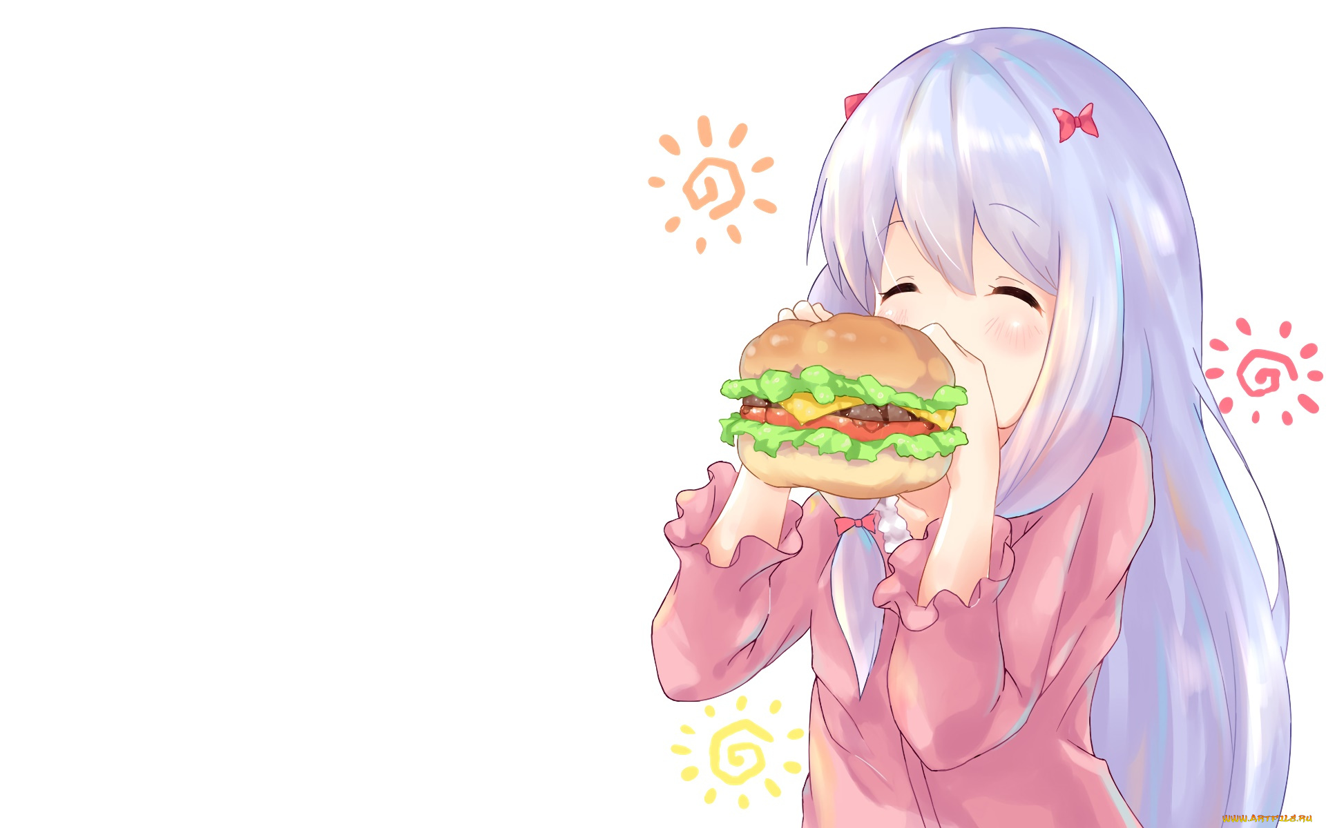 аниме, eromanga-sensei, девушка, фон, взгляд