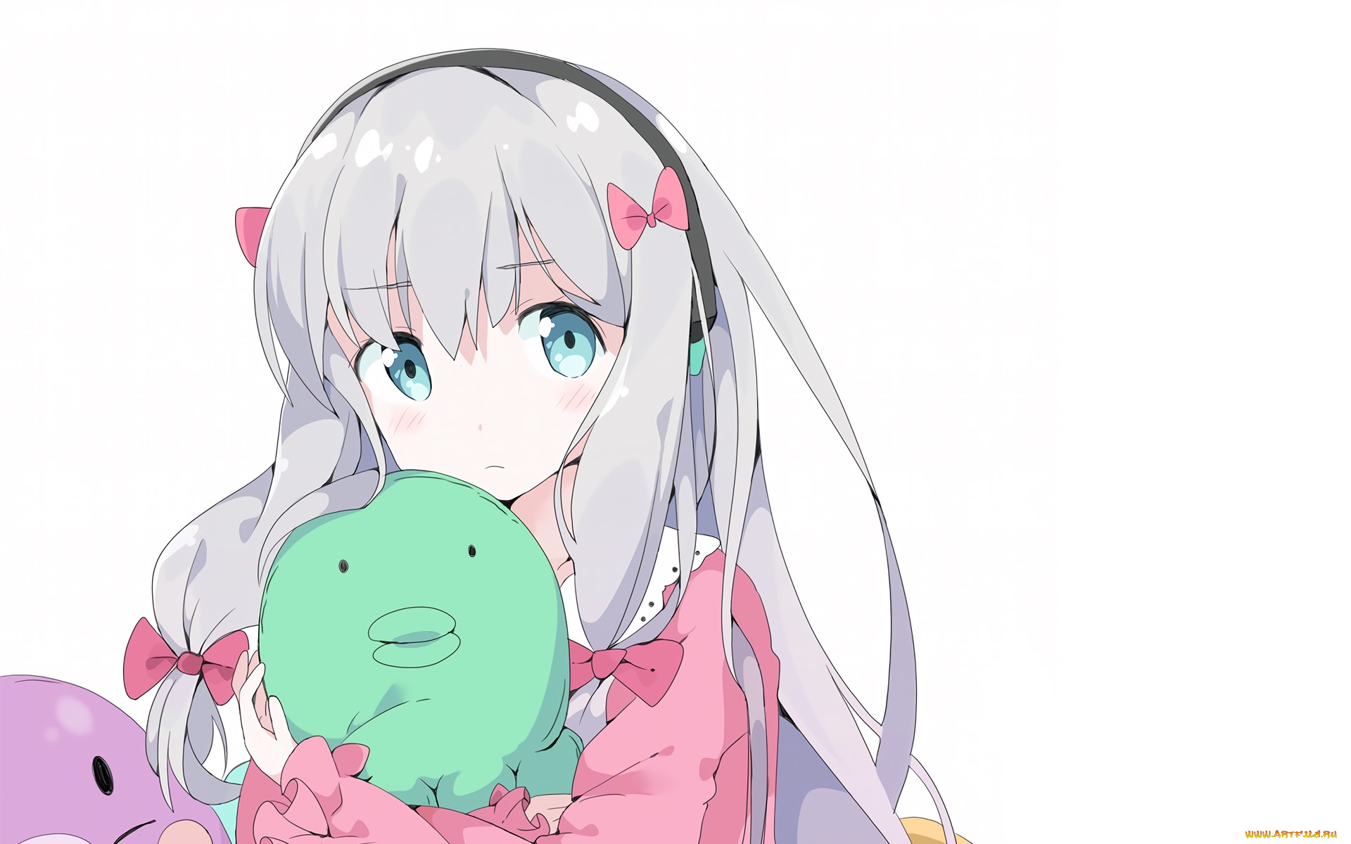 аниме, eromanga-sensei, фон, взгляд, девушка