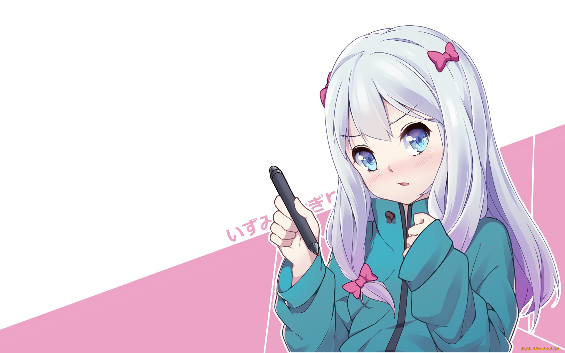 аниме, eromanga-sensei, фон, взгляд, девушка