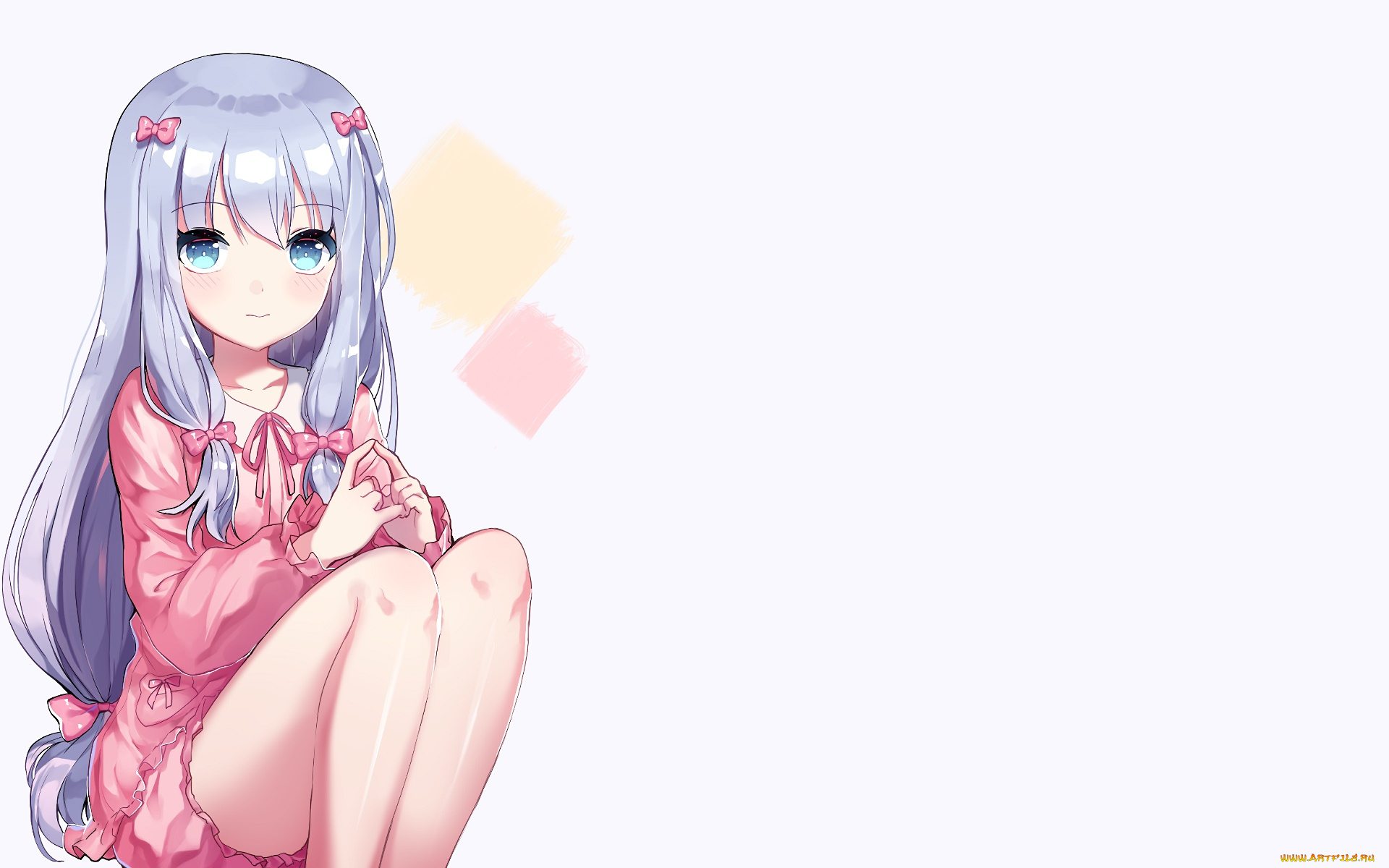 аниме, eromanga-sensei, фон, взгляд, девушка