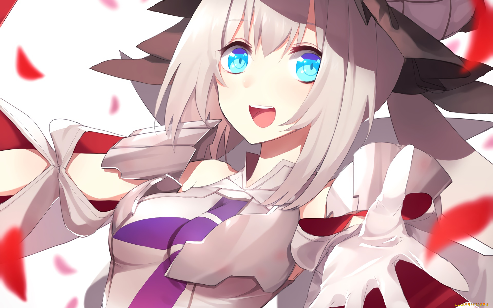 аниме, fate, stay, night, взгляд, девушка, фон