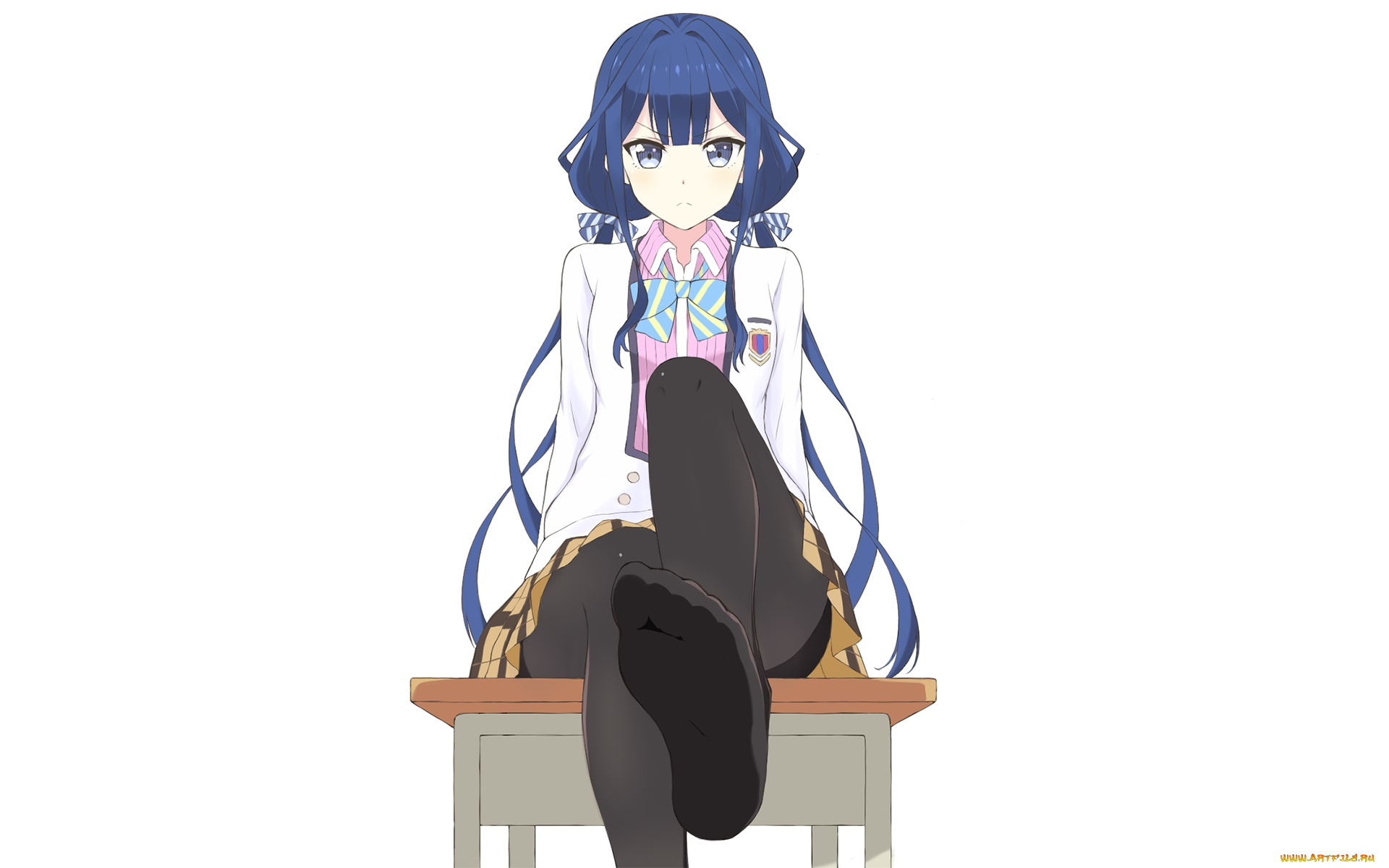 аниме, masamune-kun, no, revenge, девушка, фон, взгляд