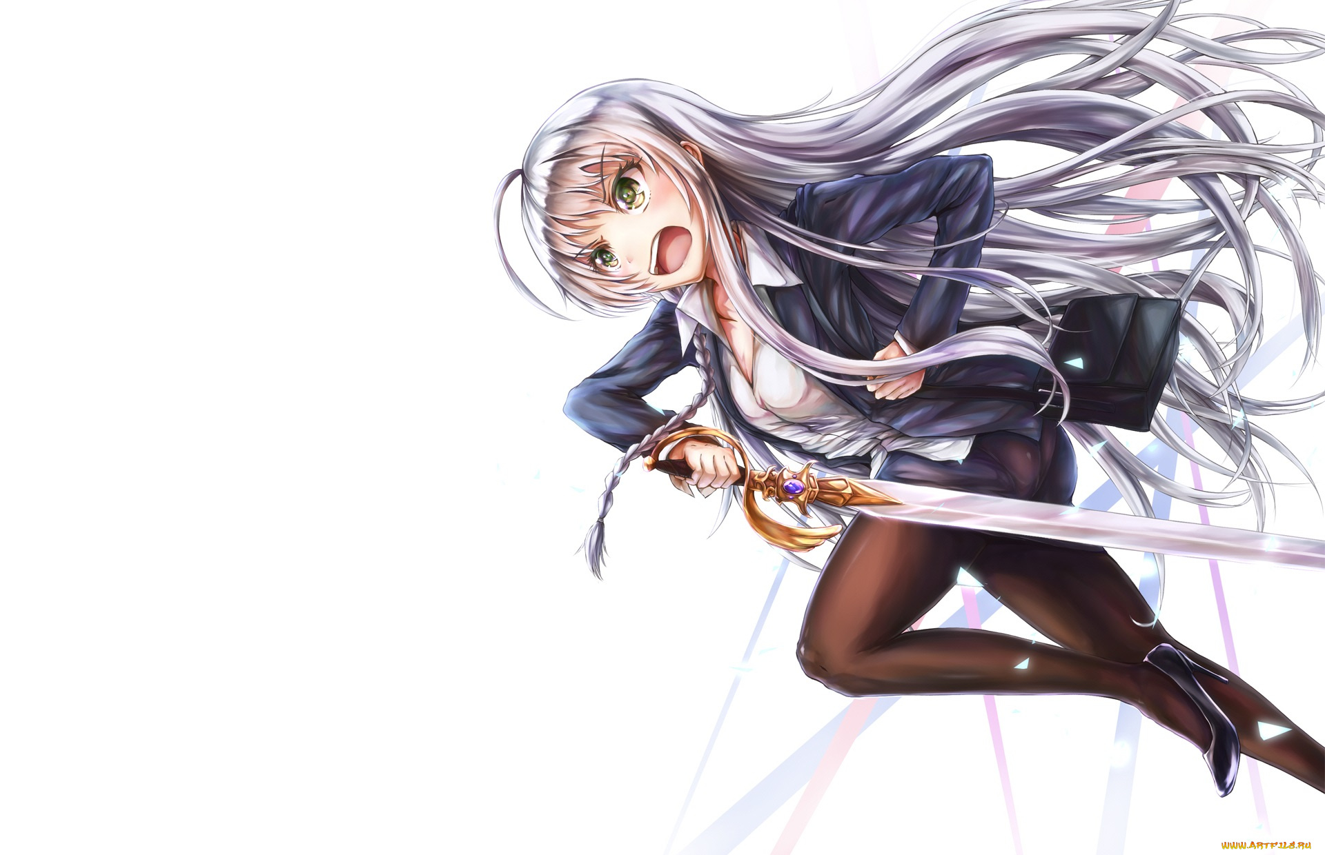 аниме, hataraku, maou-sama, девушка