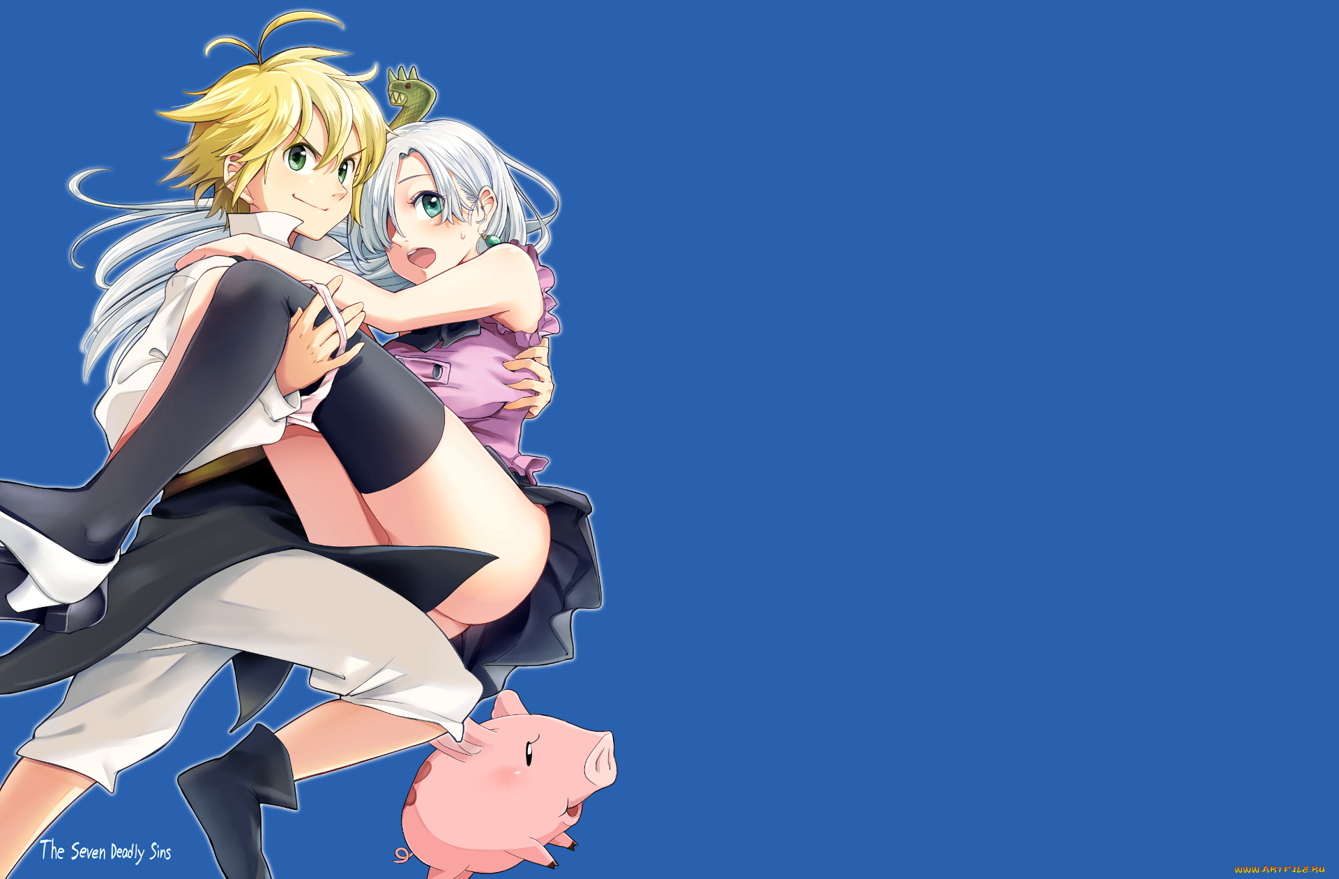 аниме, nanatsu, no, taizai, двое