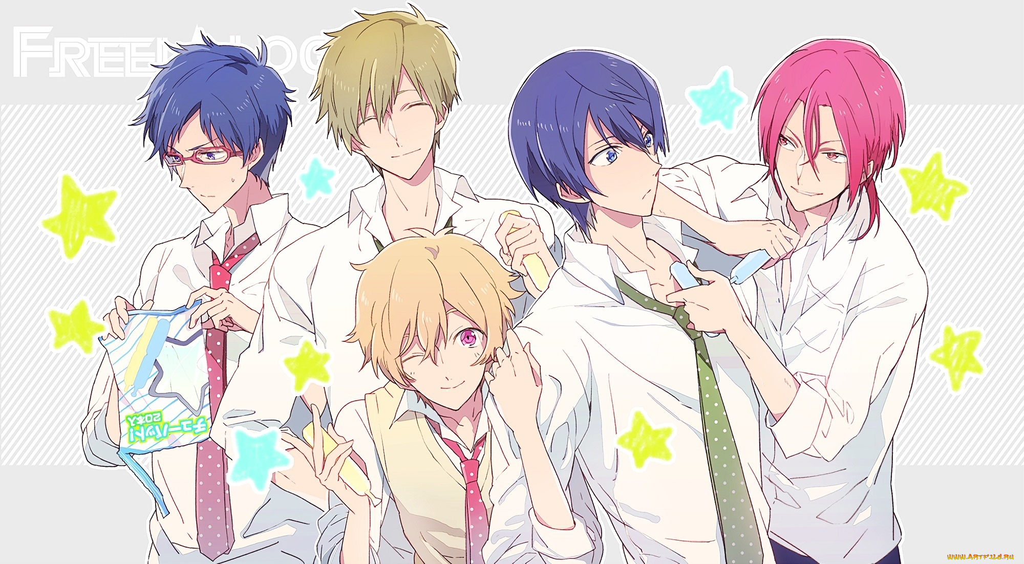 аниме, free, персонажи