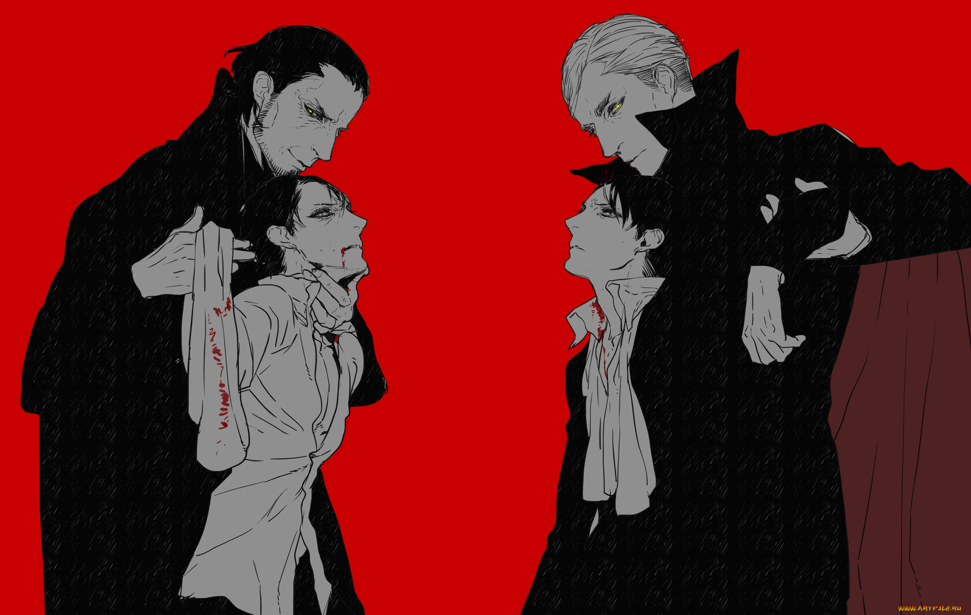 аниме, shingeki, no, kyojin, парни