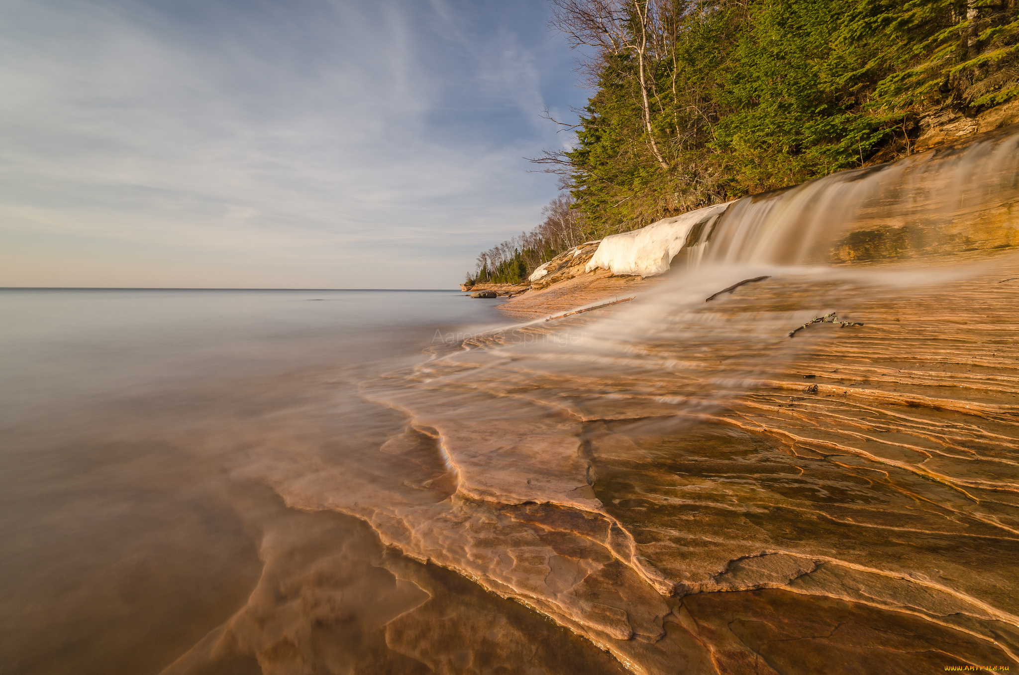 природа, побережье, море, берег
