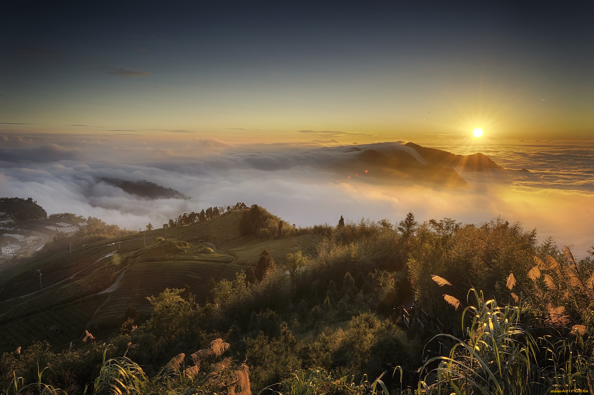 природа, восходы, закаты, рассвет