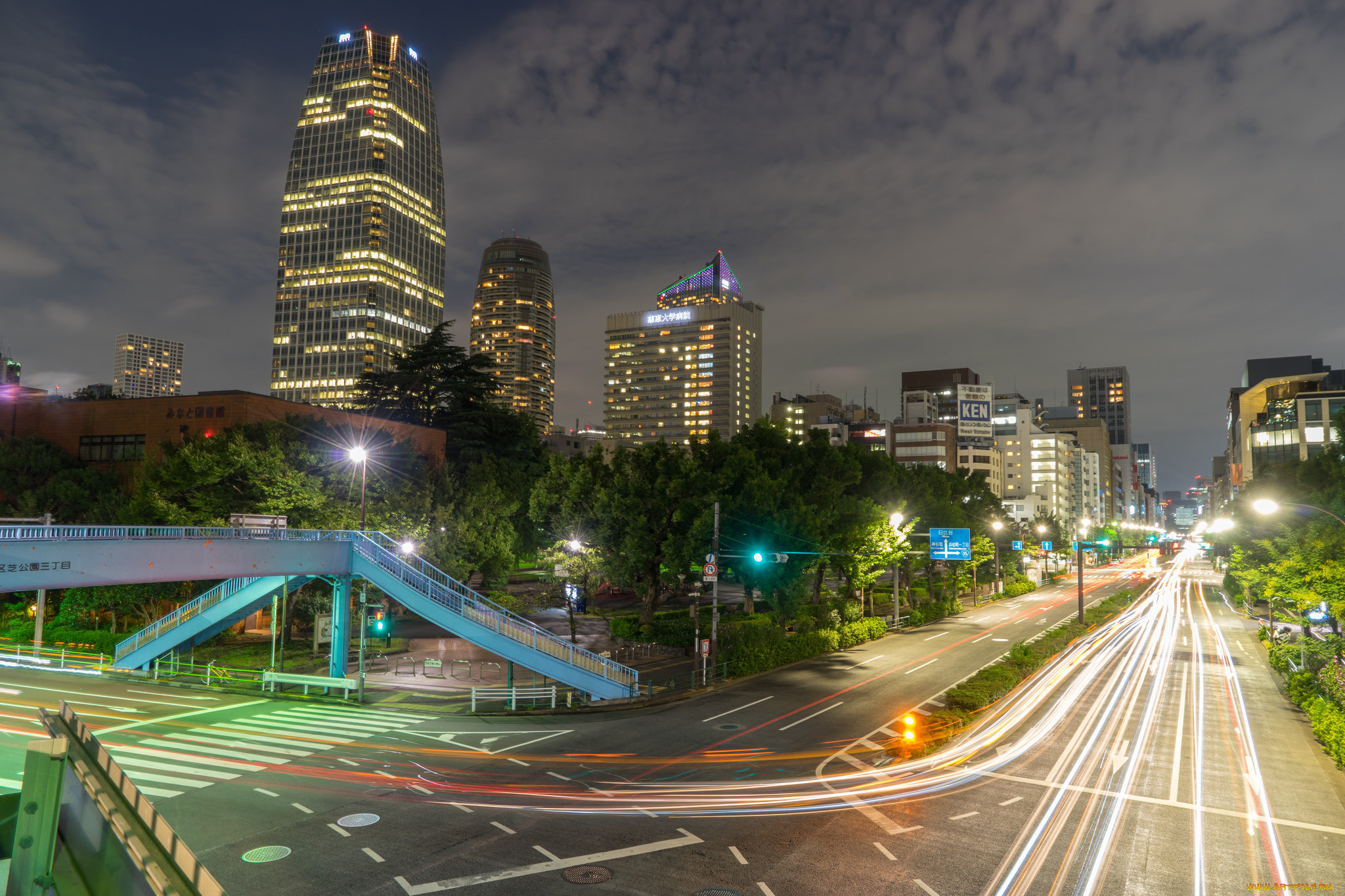 tokyo, города, токио, , Япония, ночь, огни
