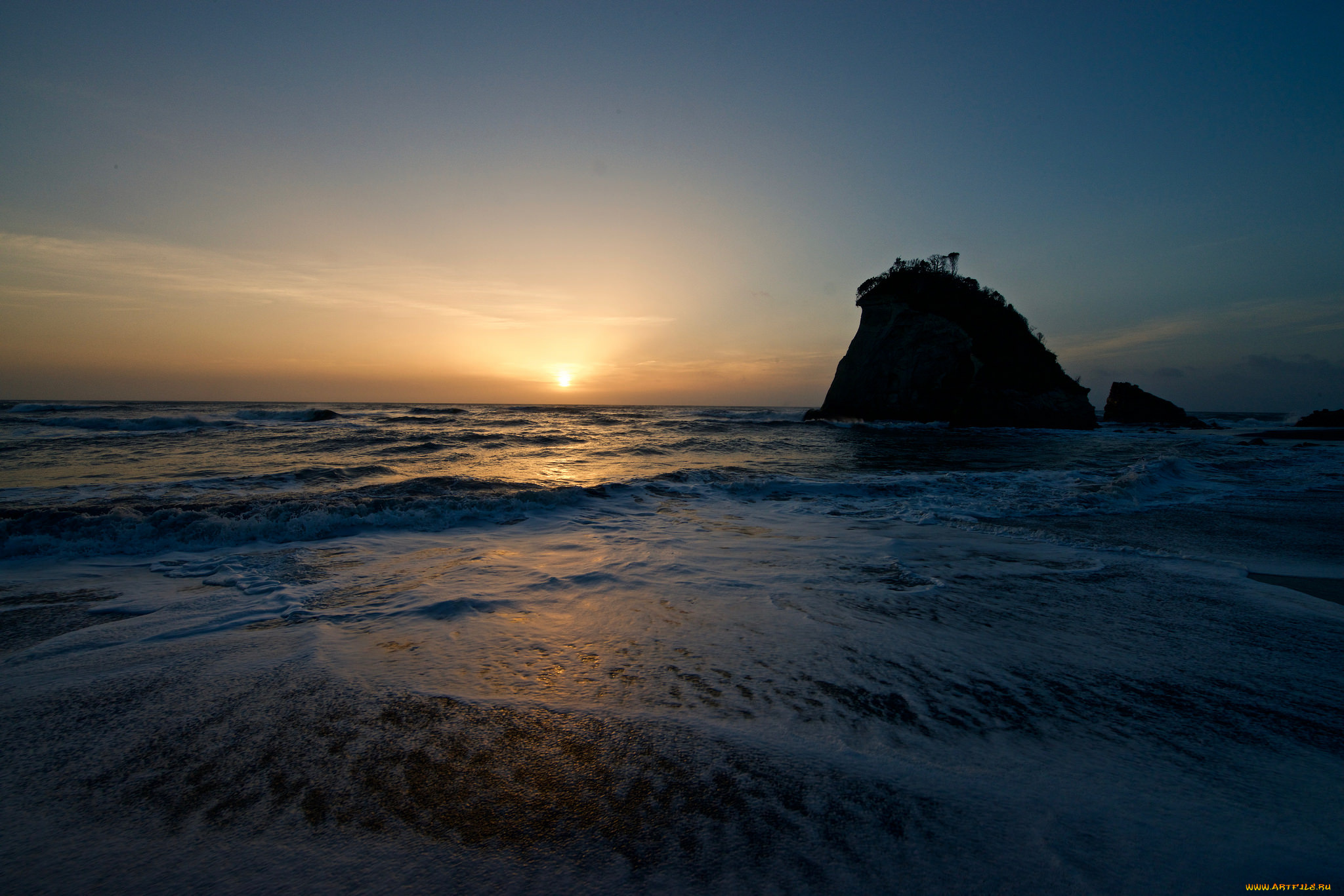 природа, побережье, море, берег