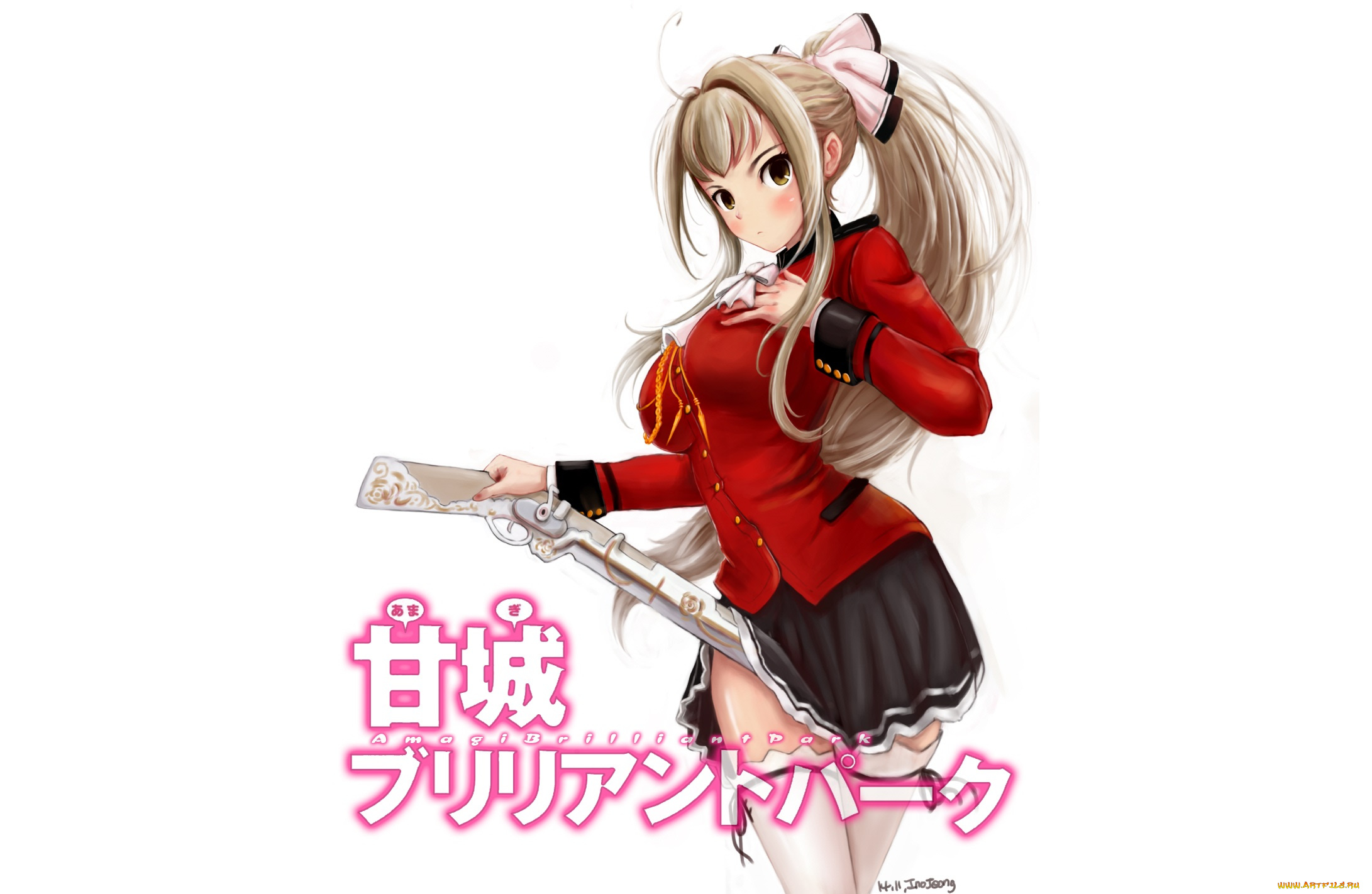 аниме, amagi, brilliant, park, девушка