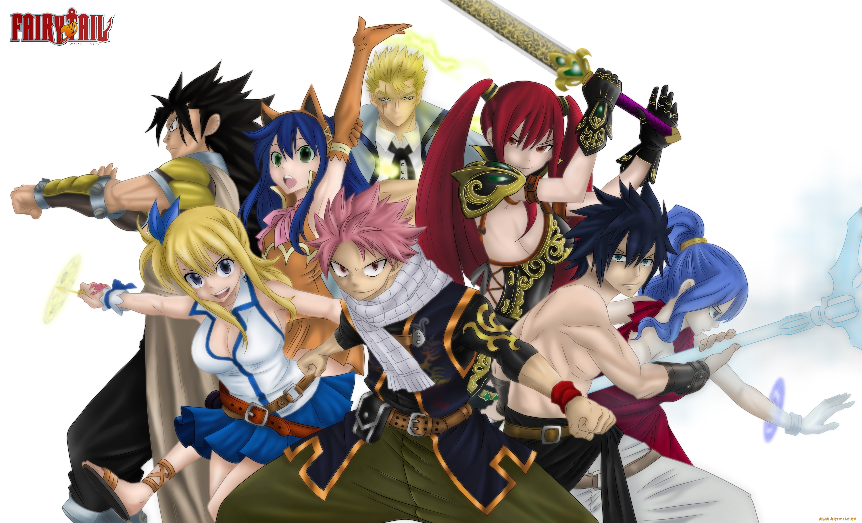 аниме, fairy, tail, персонажи