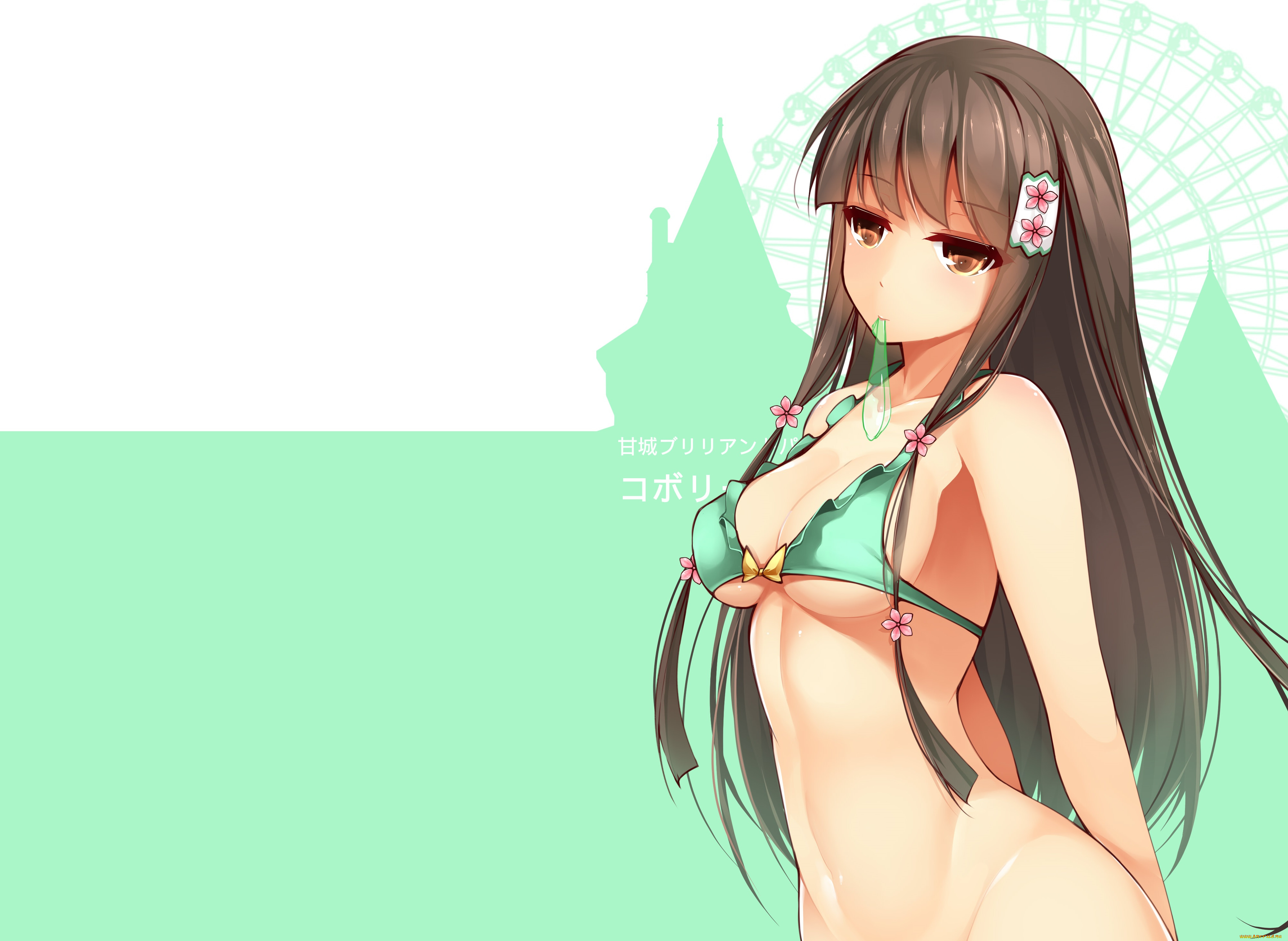 аниме, amagi, brilliant, park, девушка