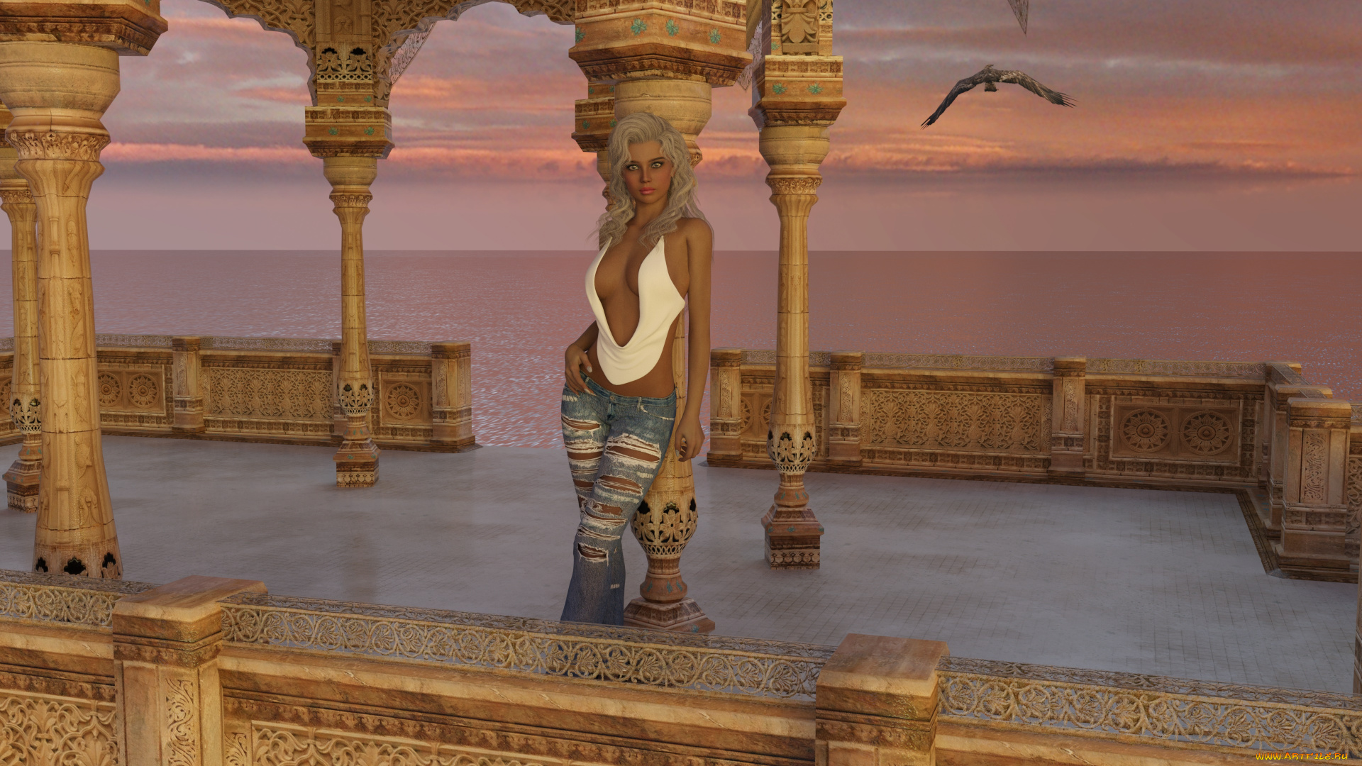 3д, графика, люди, , people, фон, взгляд, девушка