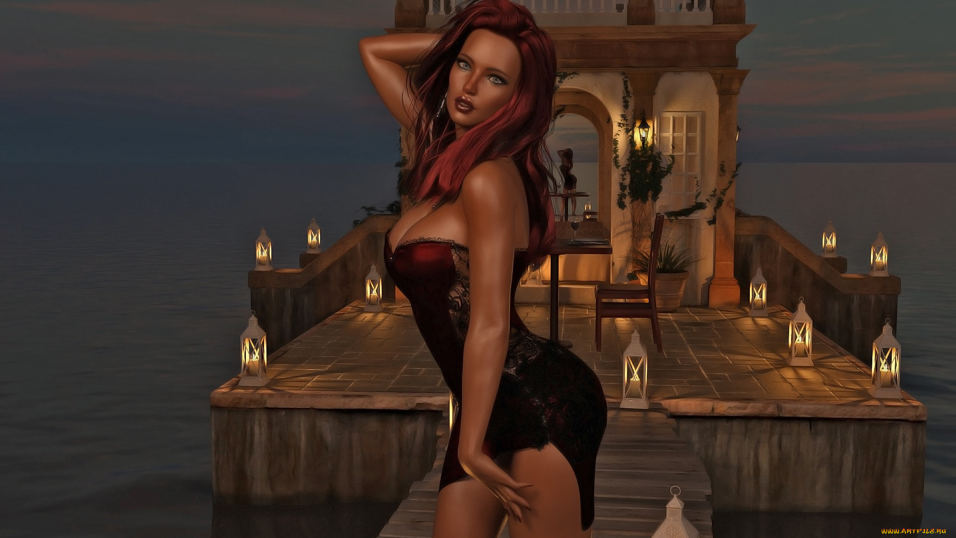 3д, графика, люди, , people, фон, взгляд, девушка