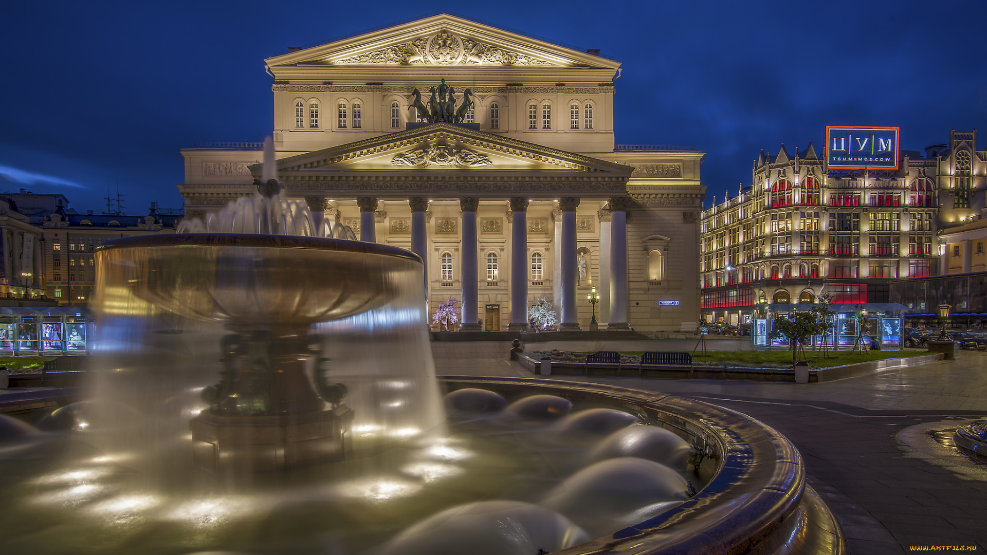 bolshoi, theatre, города, москва, , россия, театр, площадь