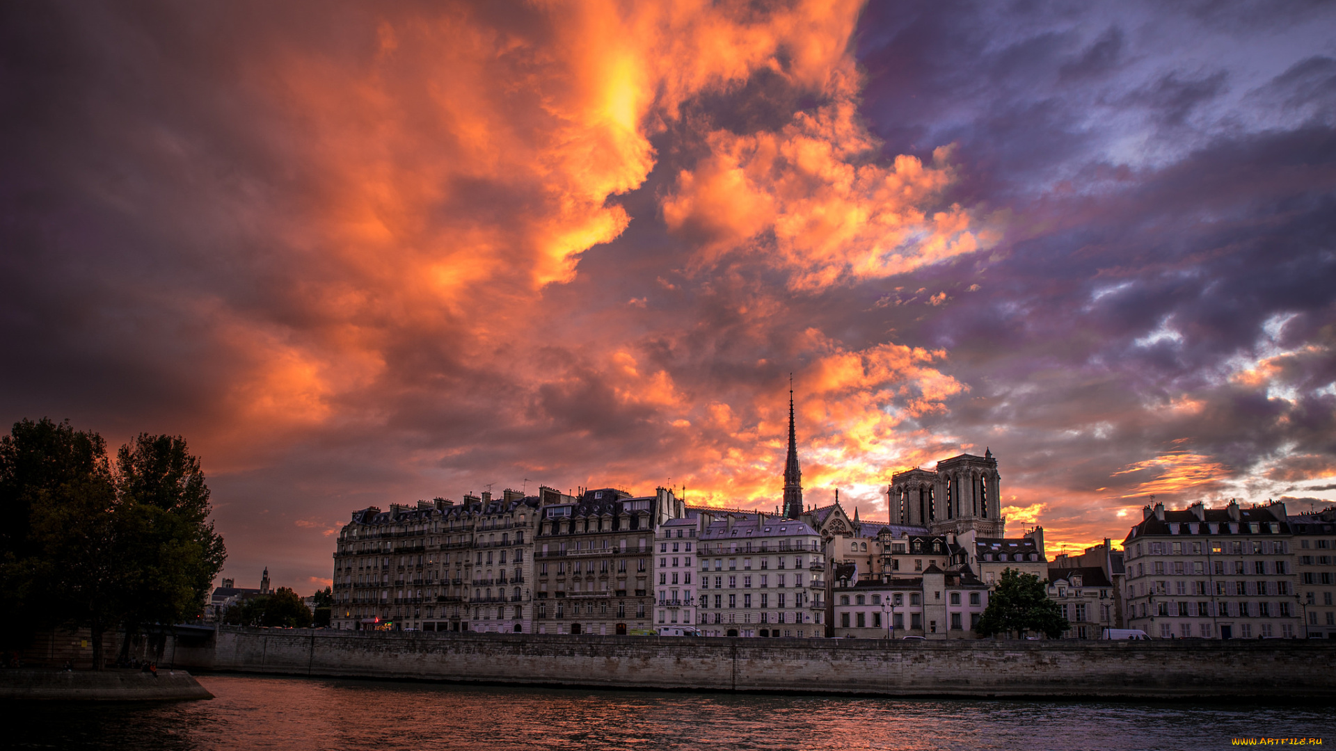 города, париж, , франция, простор