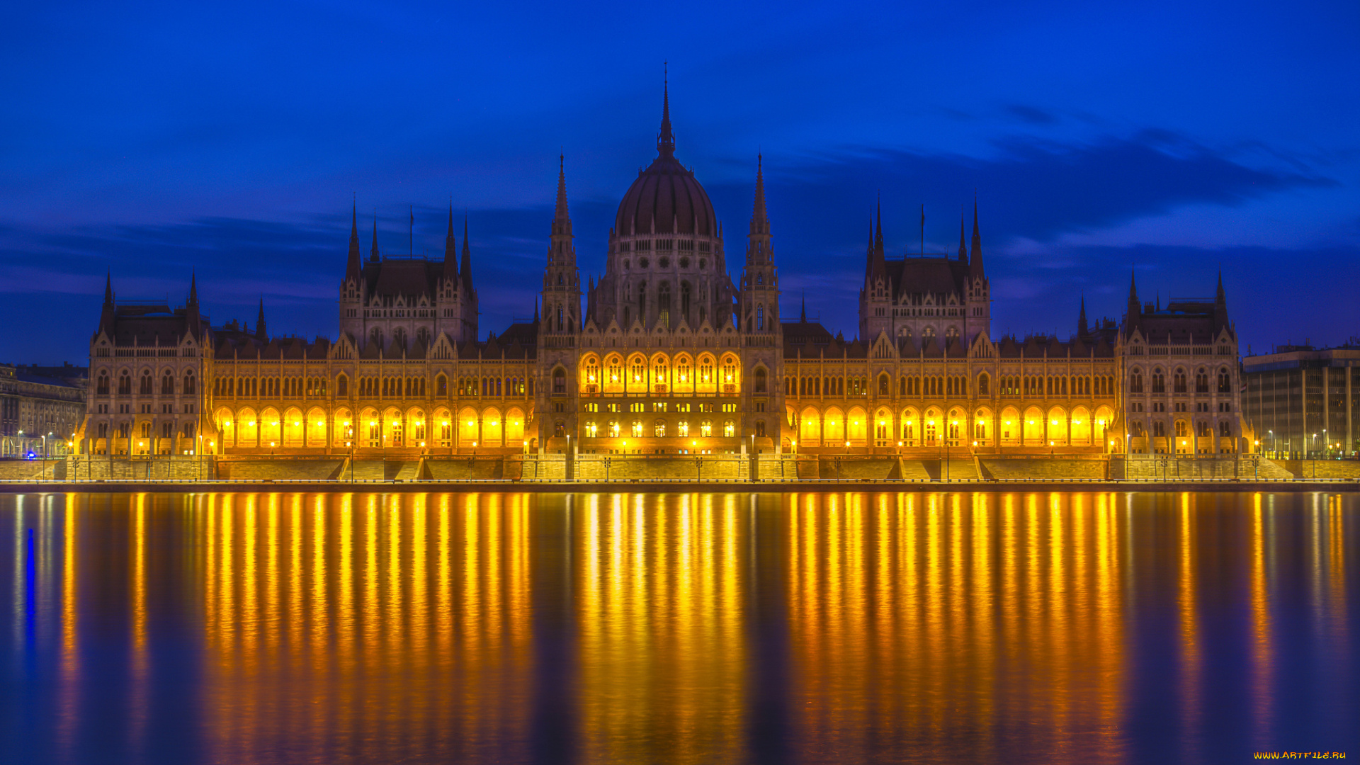 hungarian, parliament, building, города, будапешт, , венгрия, панорама