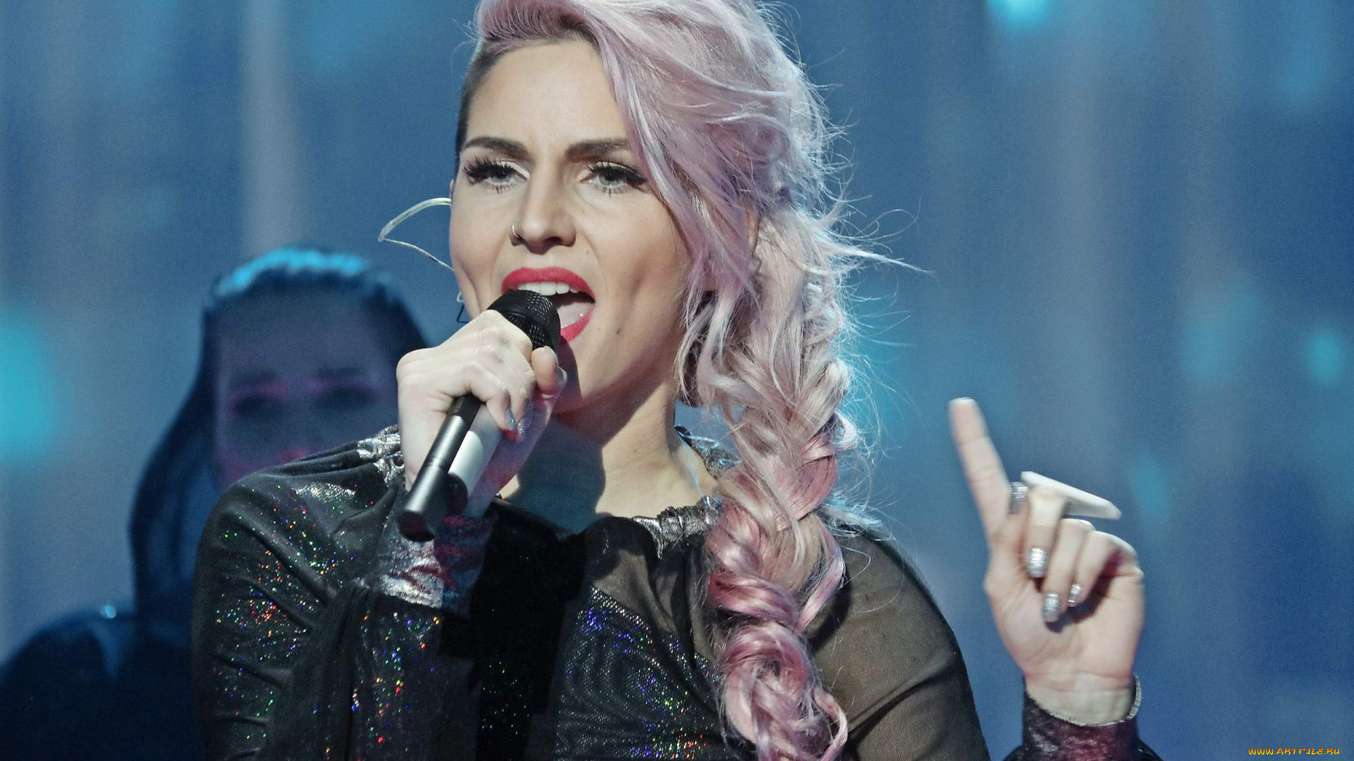 музыка, -другое, леа, сирк, участница, конкурса, евровидение, 2018, от, словении