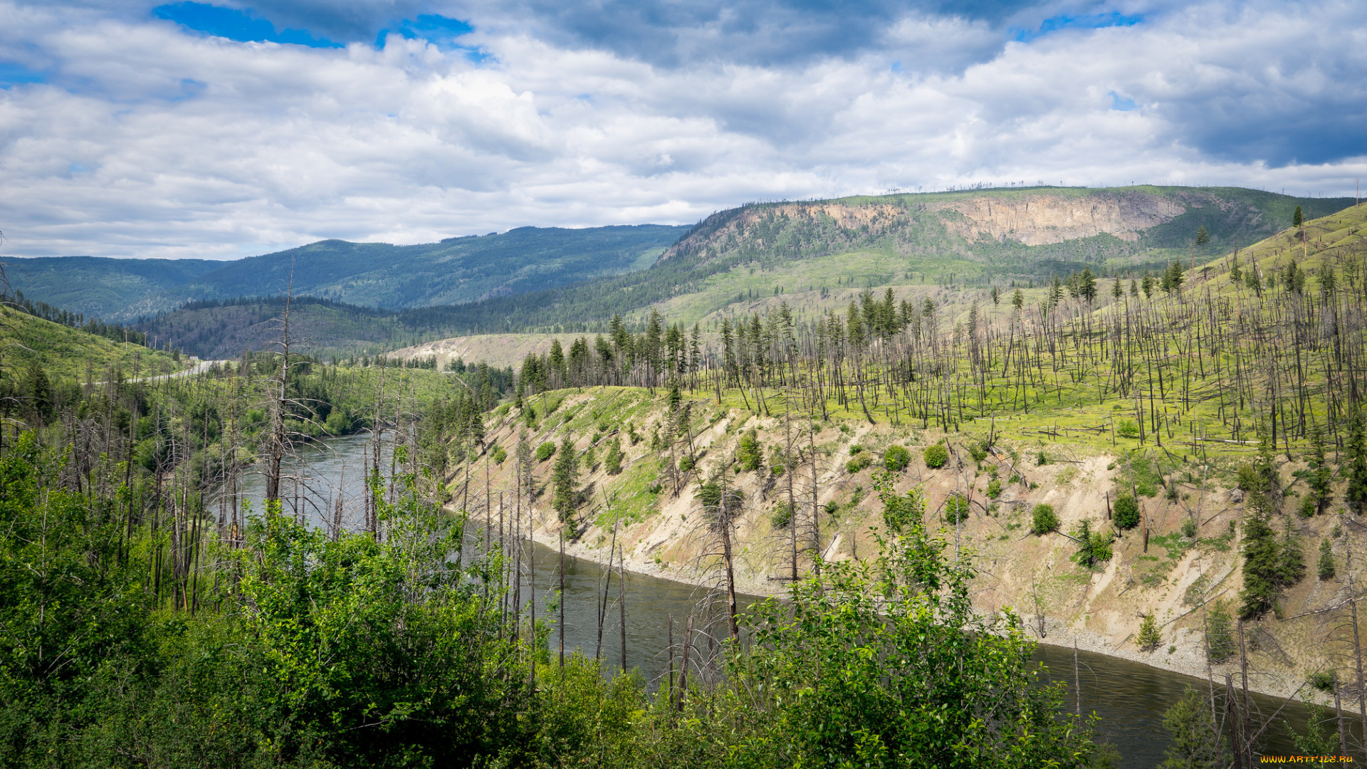 природа, реки, озера, простор