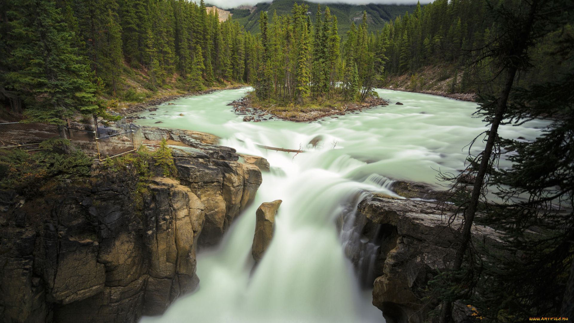 природа, водопады, простор