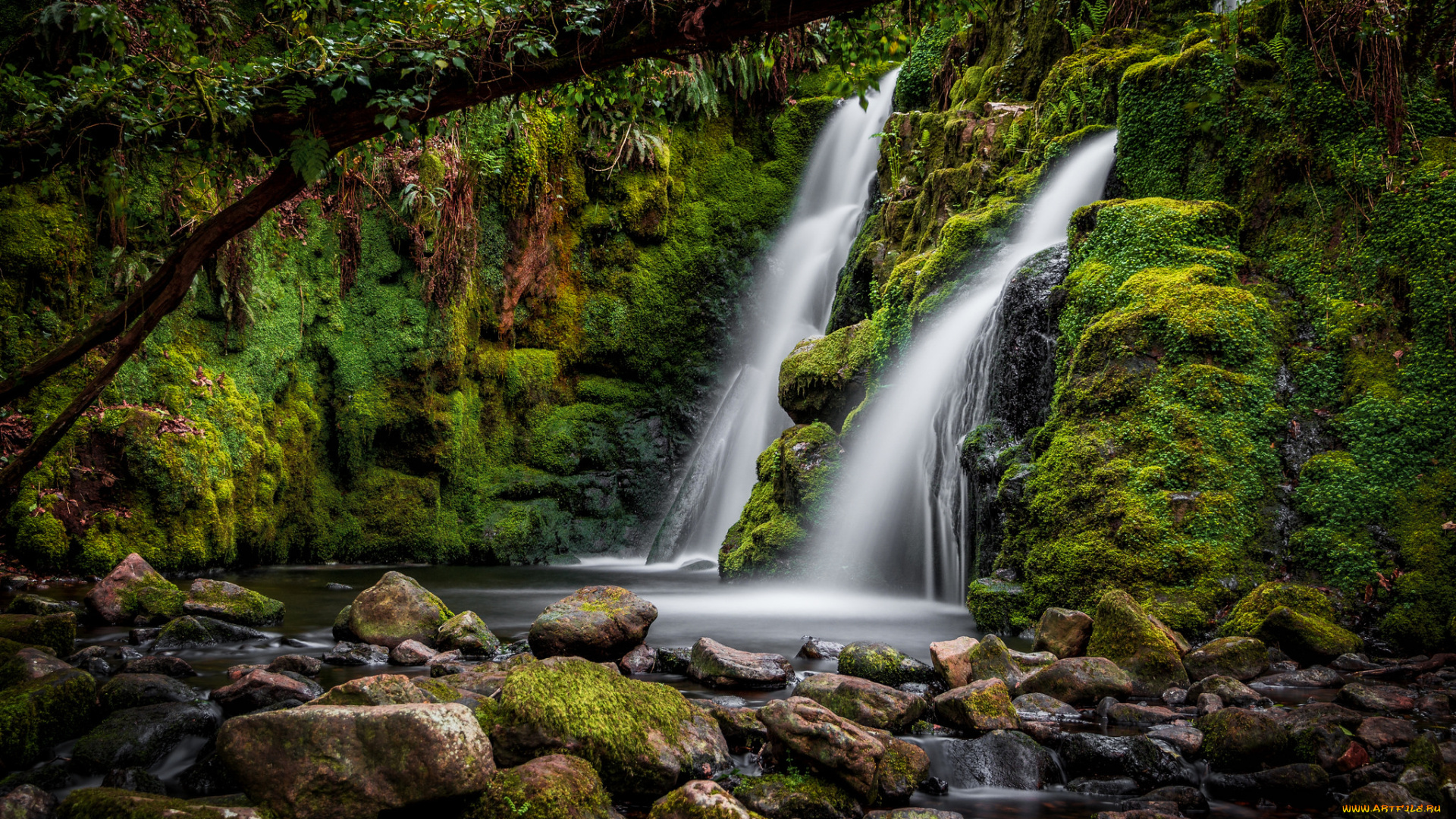 природа, водопады, простор