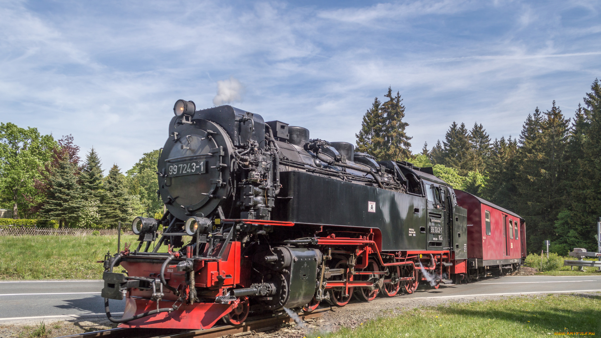 техника, паровозы, состав, локомотив