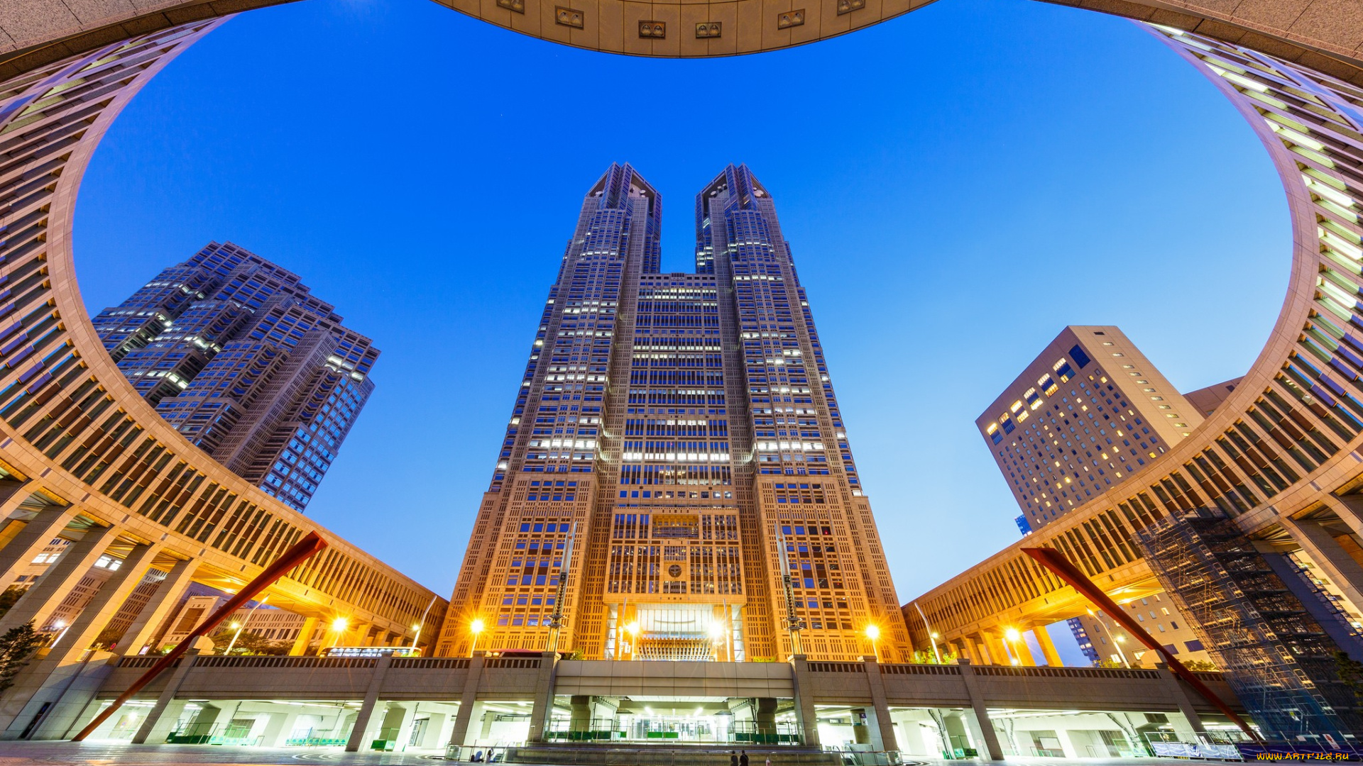 токио, Япония, города, токио, , архитектура, небоскребы, wallhaven, огни, япония