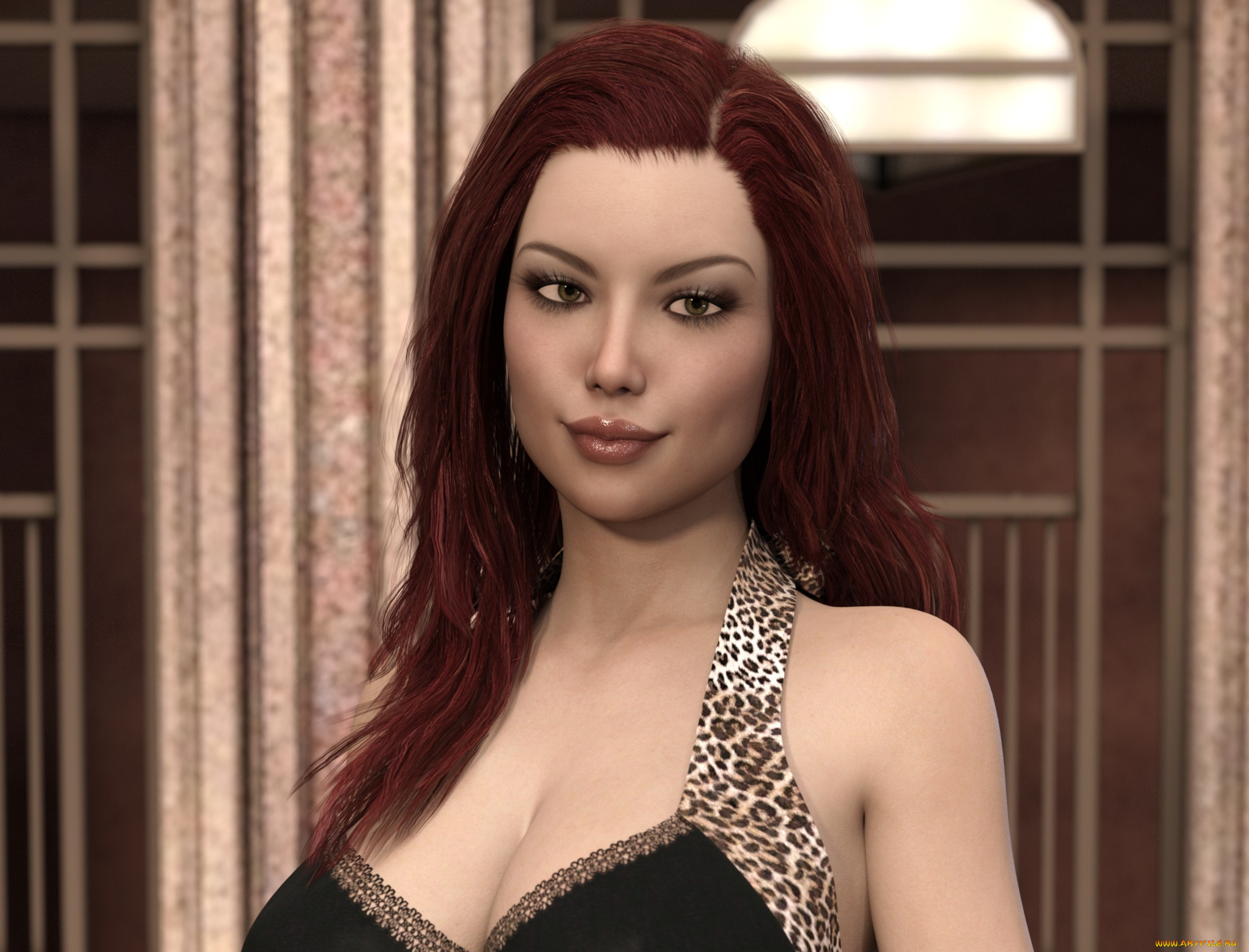 3д, графика, портрет, , portraits, девушка, взгляд, фон