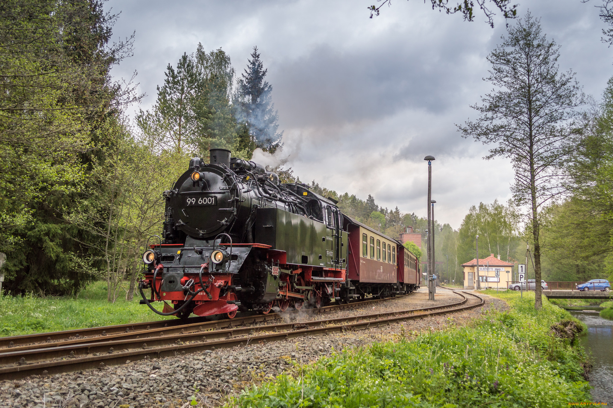 техника, паровозы, локомотив, состав