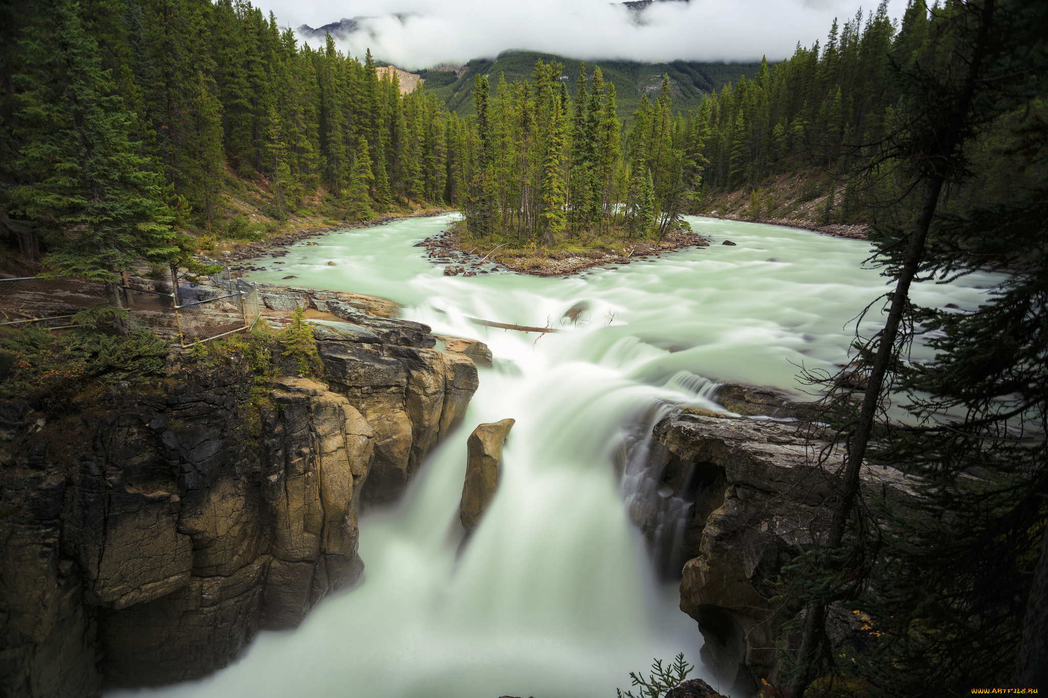 природа, водопады, простор