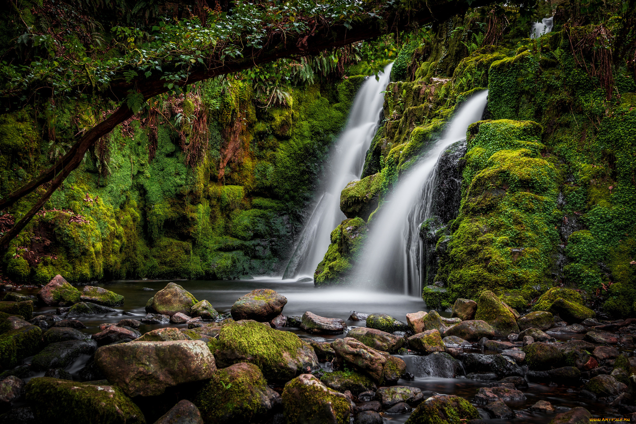 природа, водопады, простор