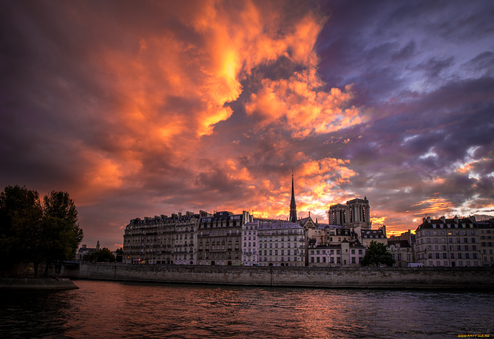 города, париж, , франция, простор