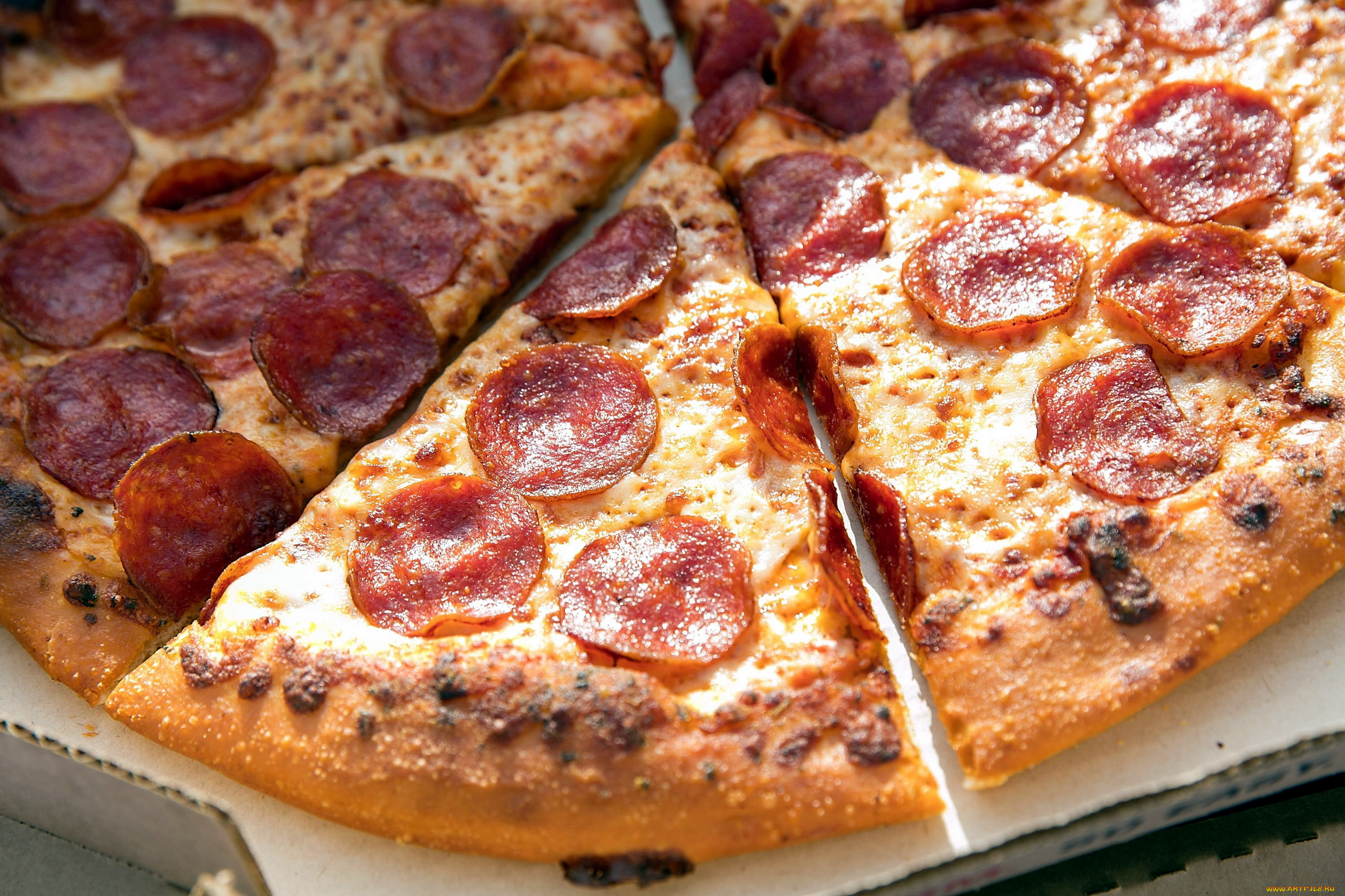 еда, пицца, сыр, колбаса