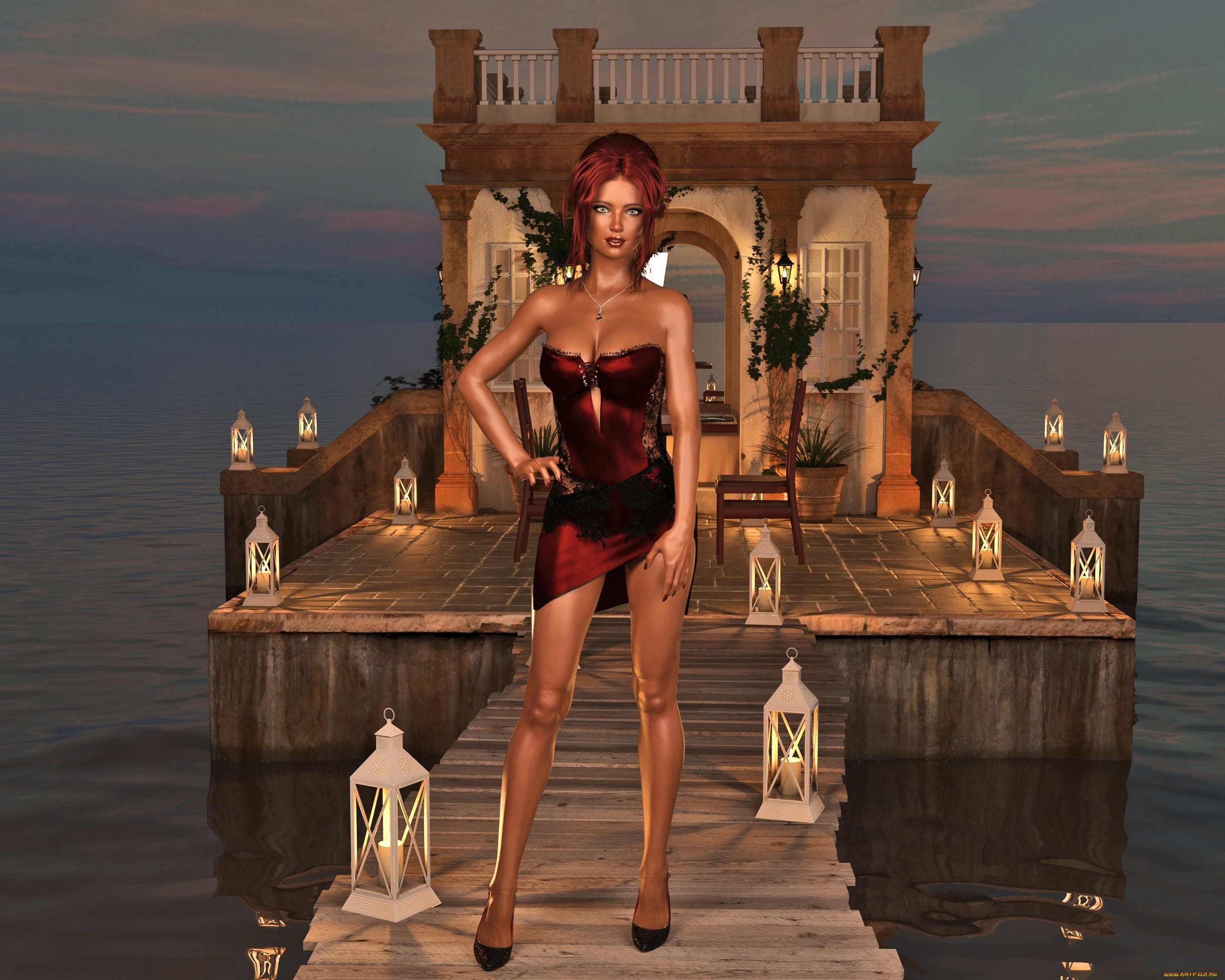 3д, графика, люди, , people, девушка, фон, взгляд