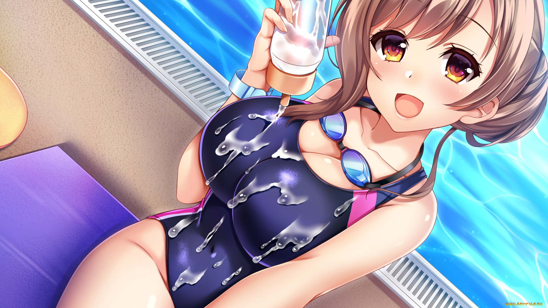 аниме, unknown, , другое, , фон, взгляд, девушка