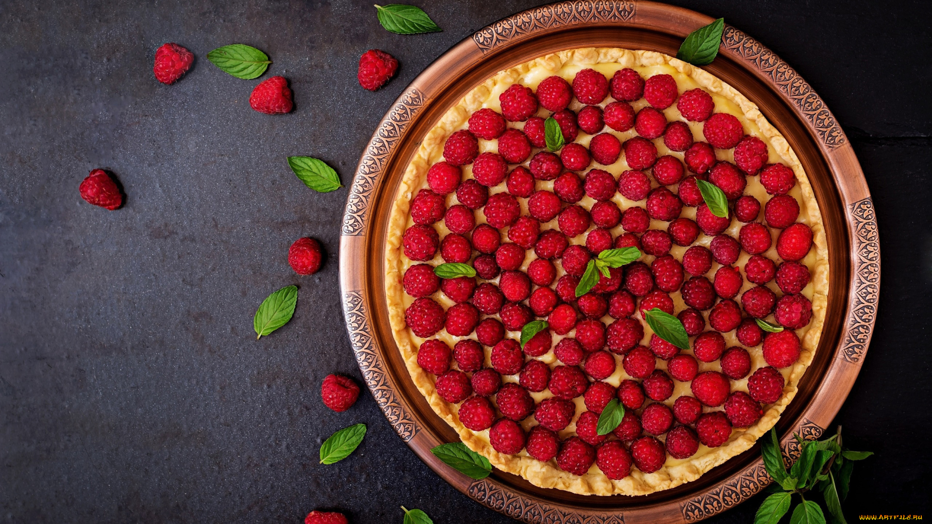 еда, пироги, пирог, ягоды, малина