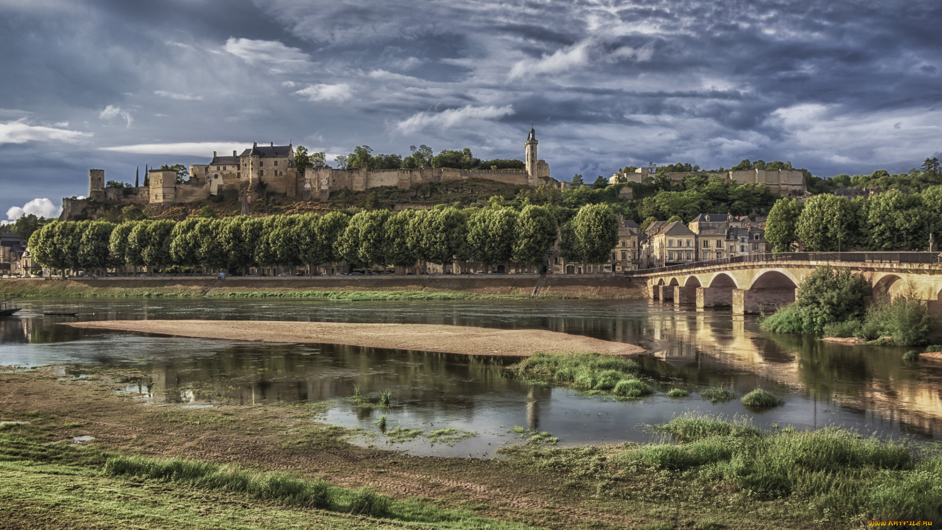 города, замки, франции, простор