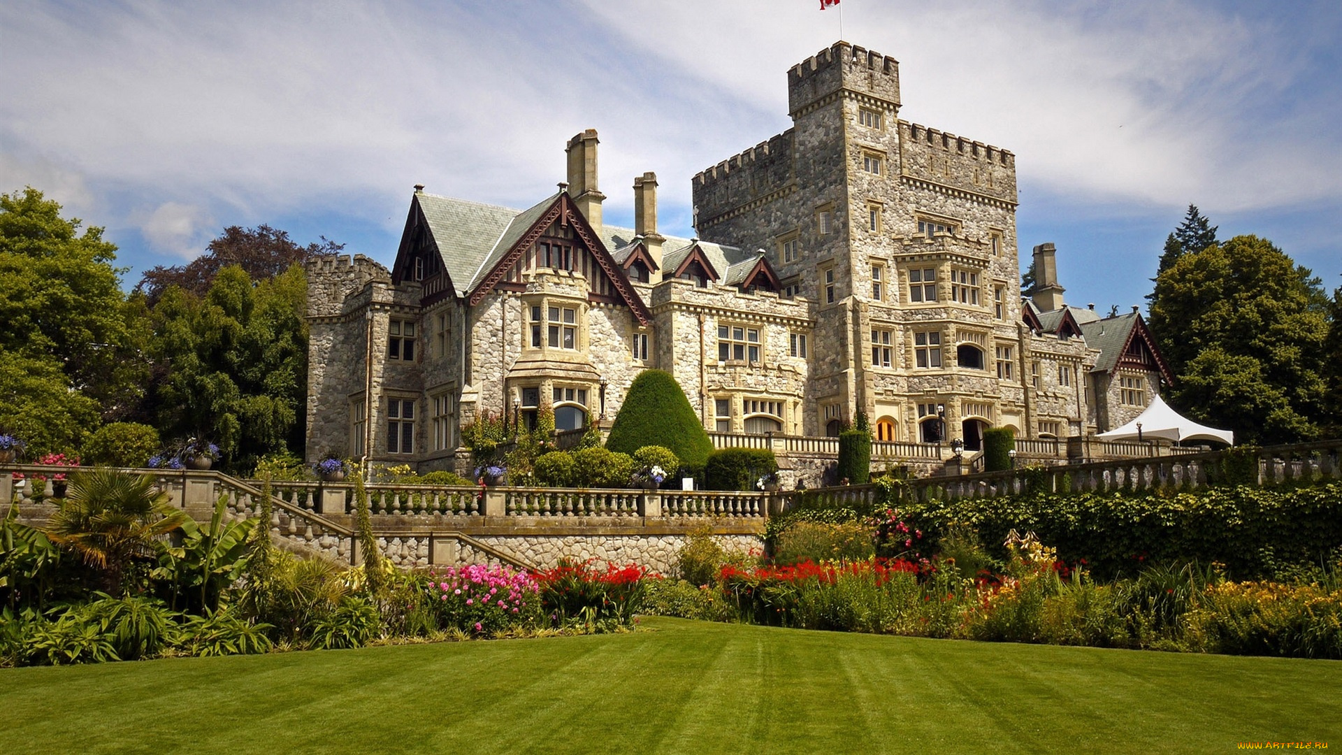 hatley, castle, canada, города, -, дворцы, , замки, , крепости, hatley, castle