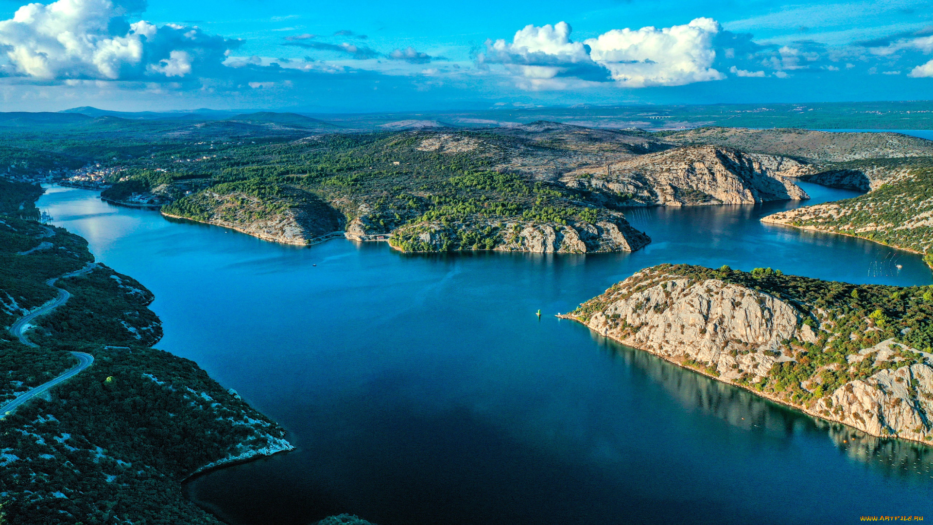 природа, побережье, панорама