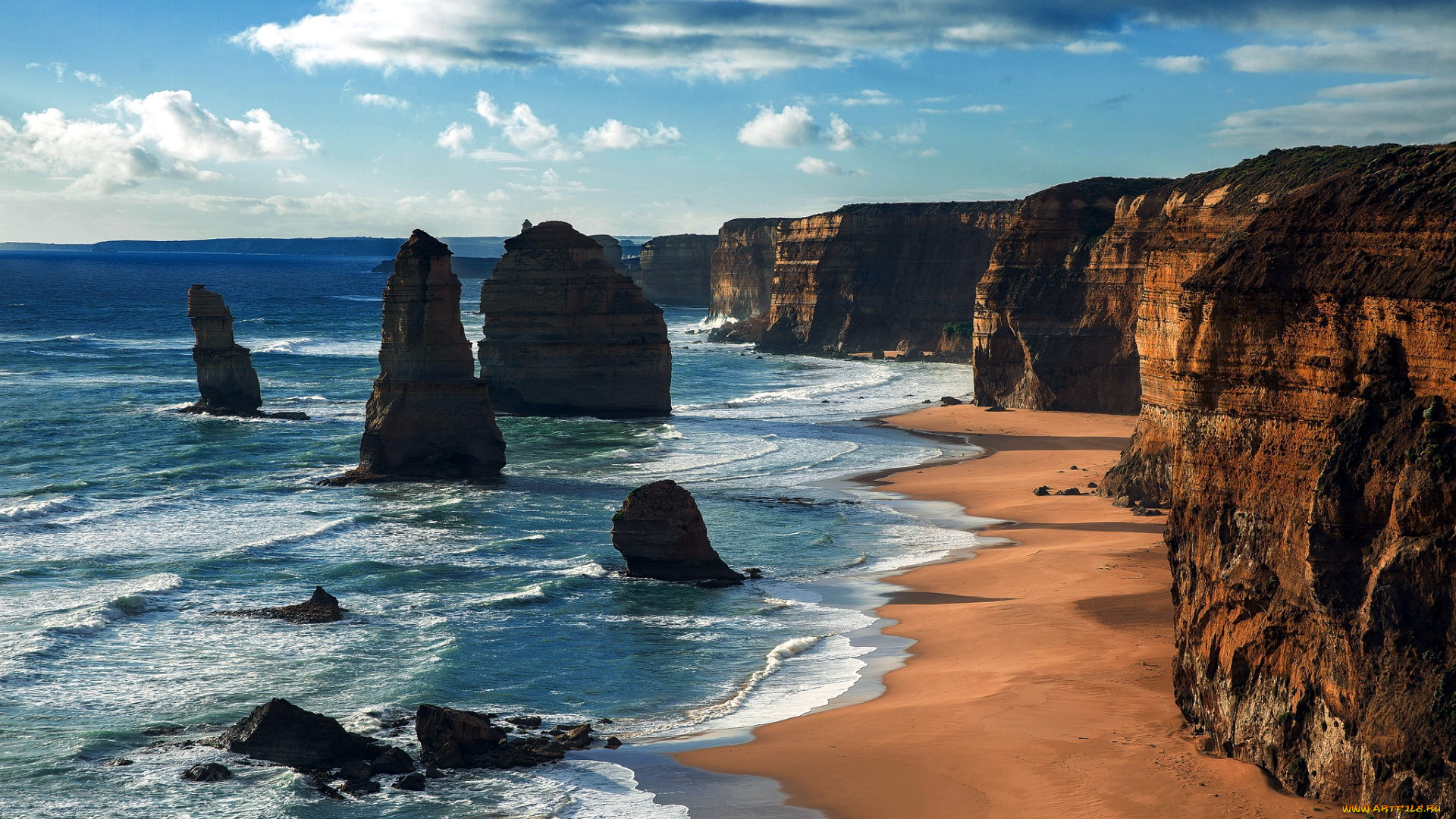 природа, побережье, скалы