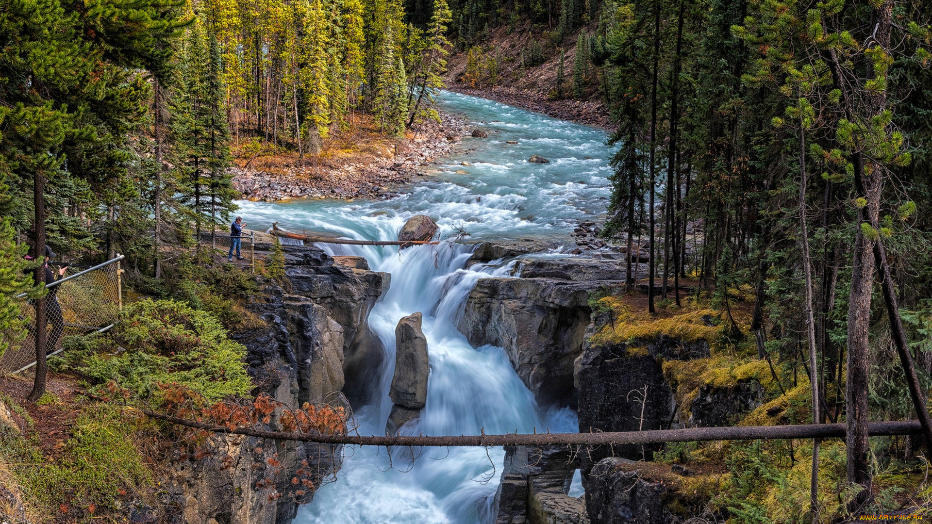 природа, водопады, простор